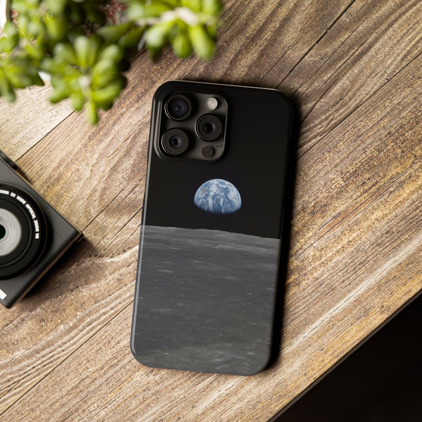 Blue Marble Earth from Moon Slim iPhone Cases