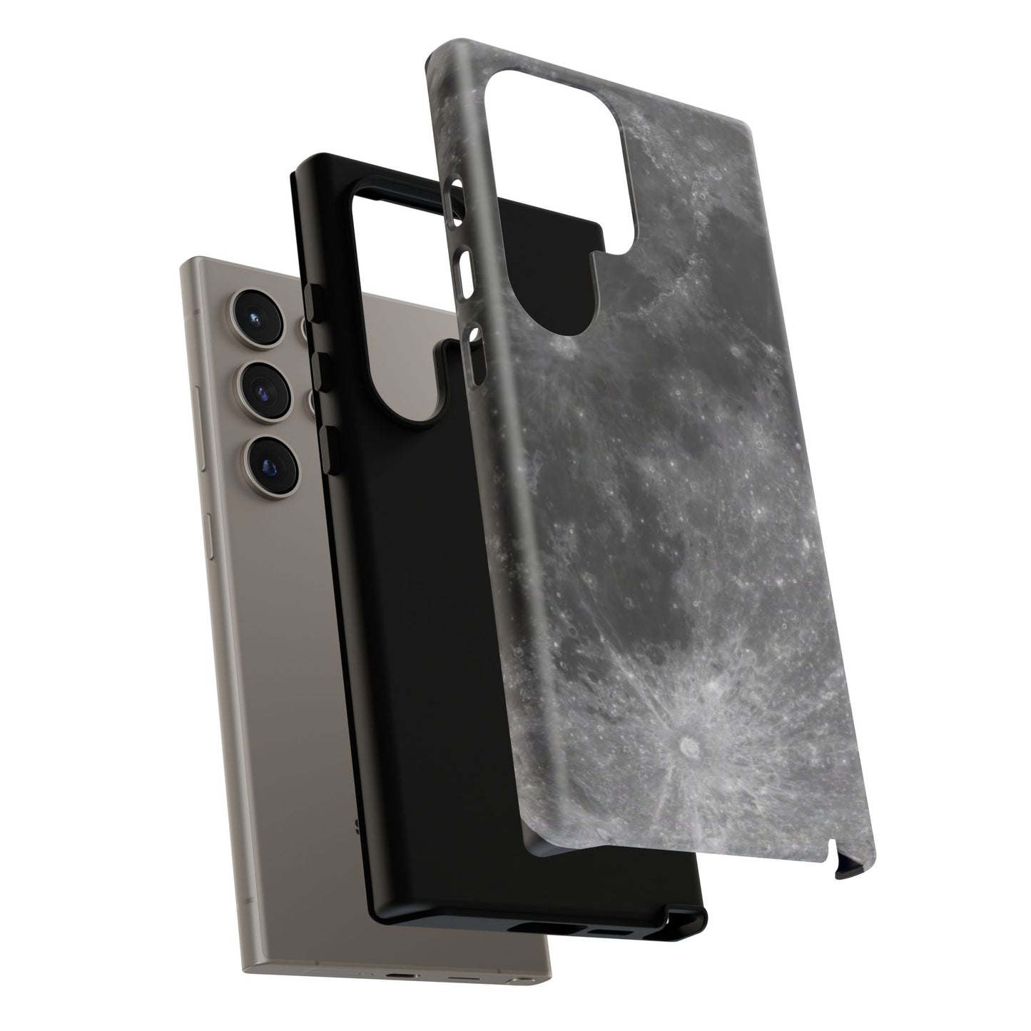 Moon Surface Tough Phone Case ~ iPhone Pixel Galaxy Rugged Protective