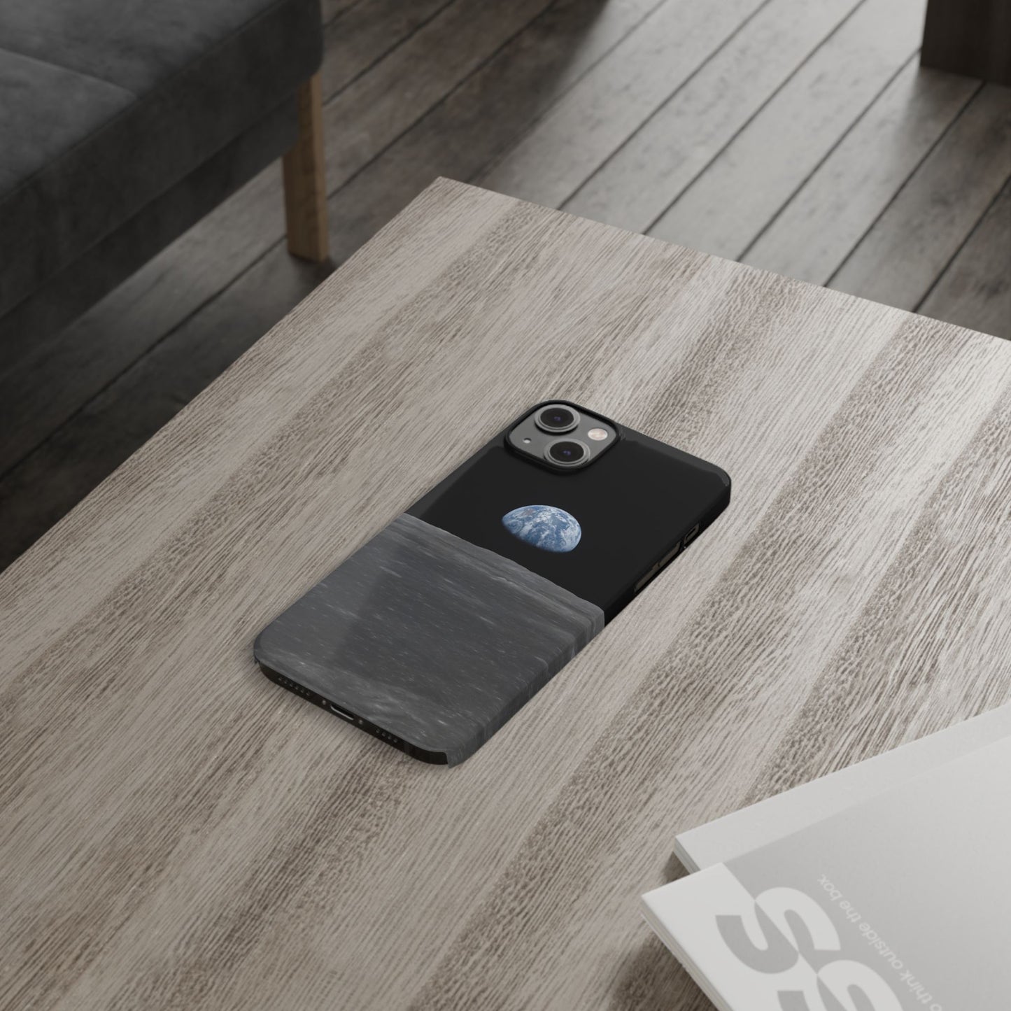 Blue Marble Earth from Moon Slim iPhone Cases