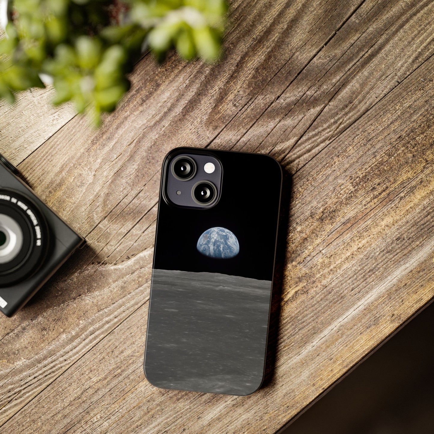 Blue Marble Earth from Moon Slim iPhone Cases