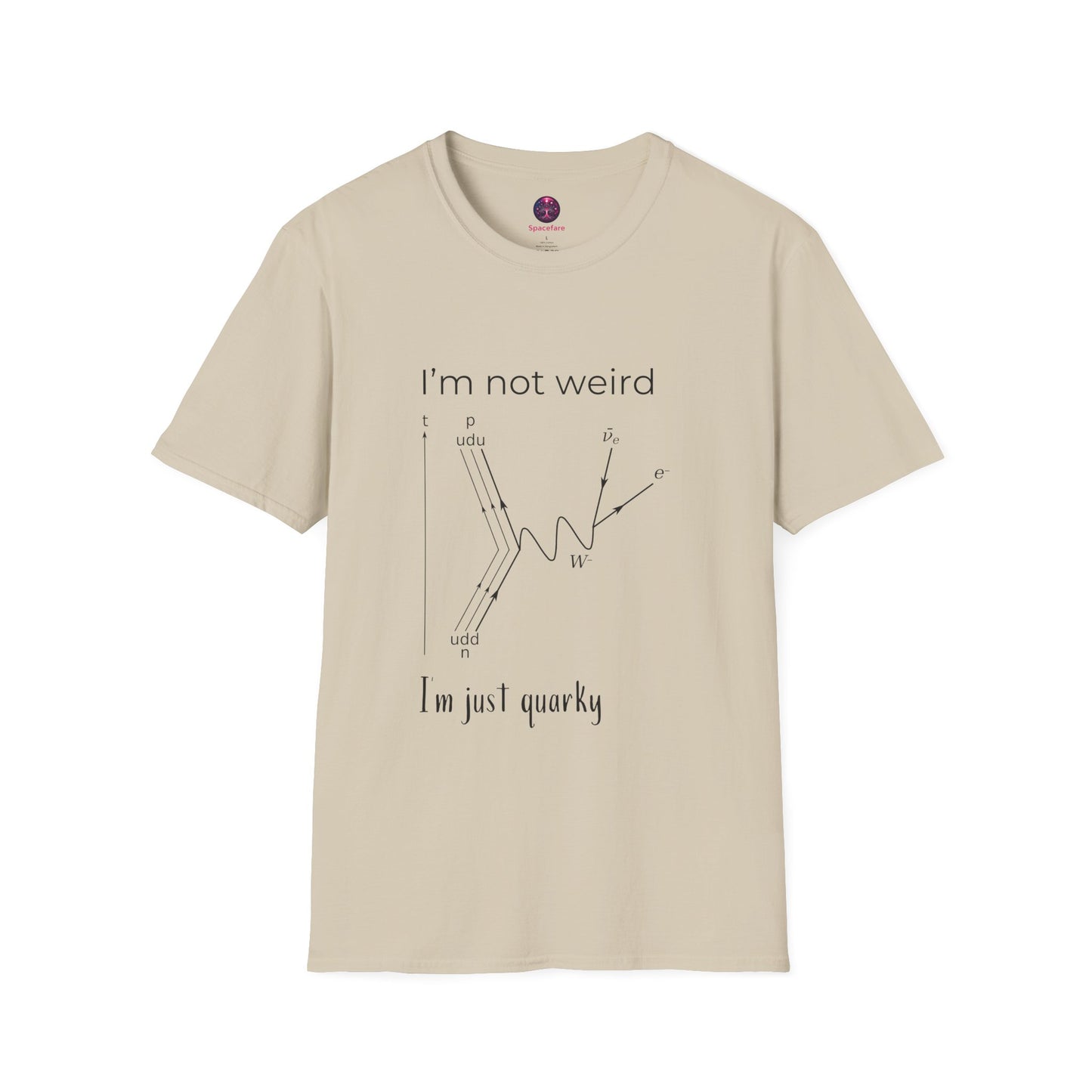 I'm Not Weird I'm Just Quarky Shirt ~ Science Joke Quantum Physics Subatomic Particles Nerdcore Geek Fashion Teacher Gift Goofy Scientist T