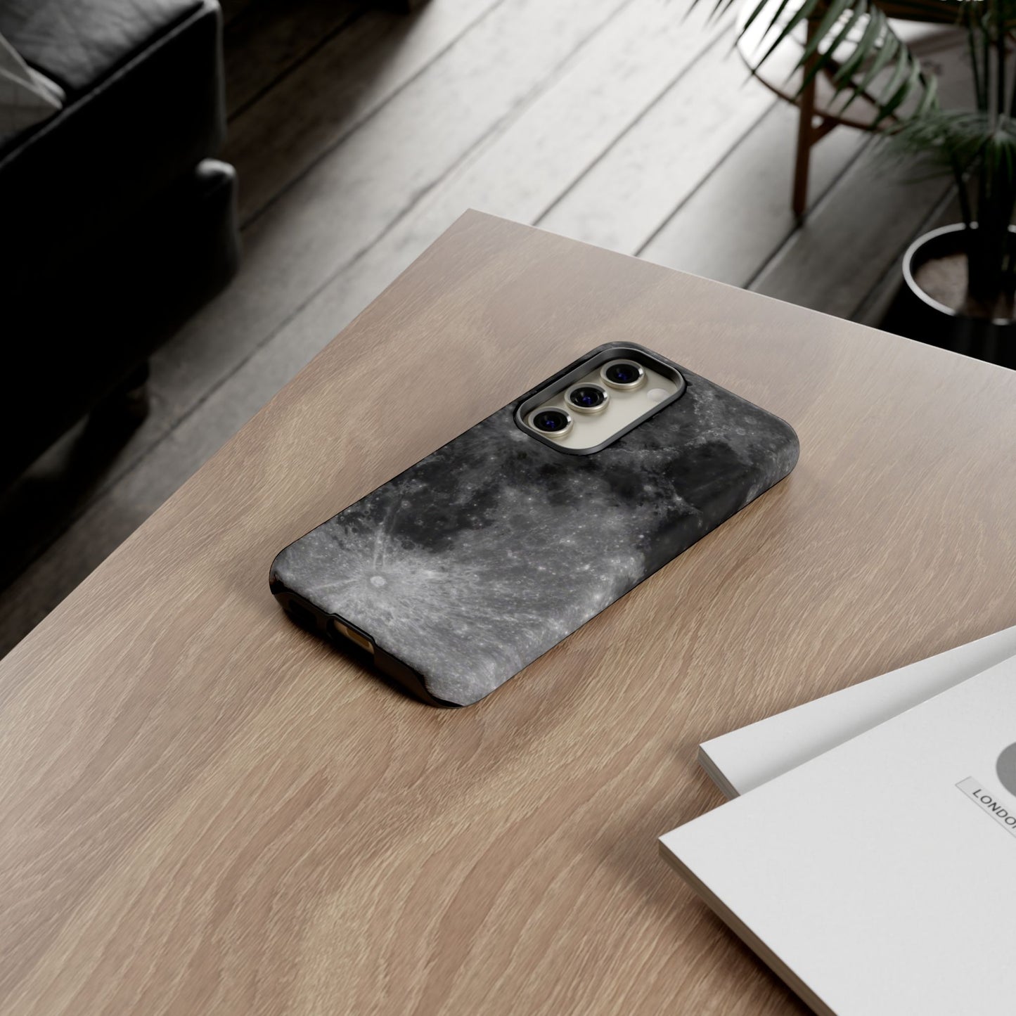 Moon Surface Tough Phone Case ~ iPhone Pixel Galaxy Rugged Protective