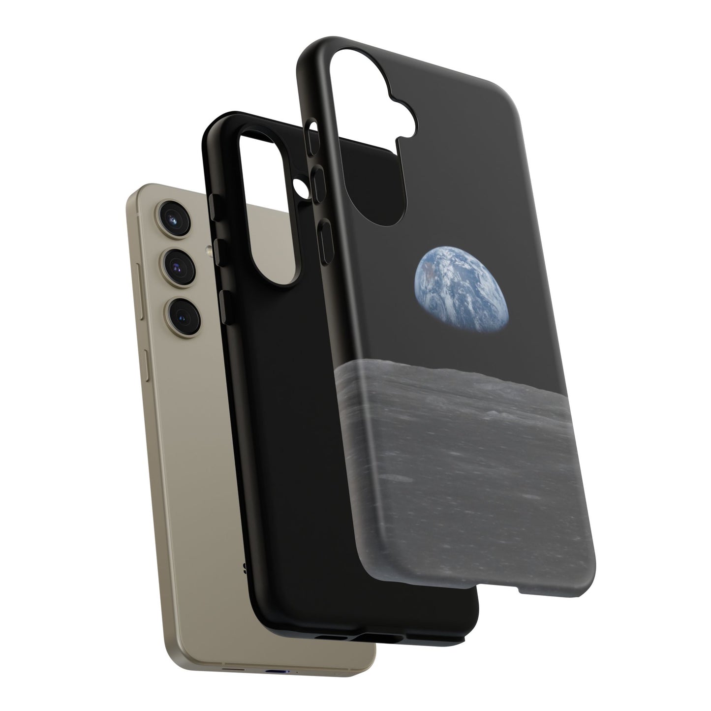 Earth From the Moon Tough Phone Case ~ iPhone Pixel Galaxy Apollo 11 Mission Outer Space Exploration NASA Astronauts Science Teacher Gift