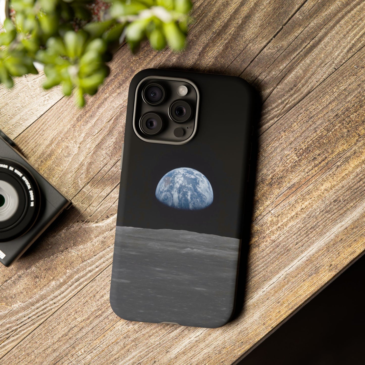 Earth From the Moon Tough Phone Case ~ iPhone Pixel Galaxy Apollo 11 Mission Outer Space Exploration NASA Astronauts Science Teacher Gift