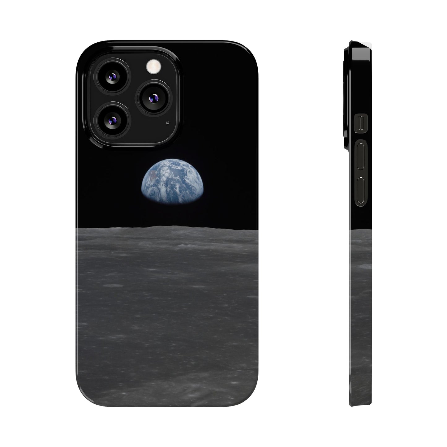 Blue Marble Earth from Moon Slim iPhone Cases