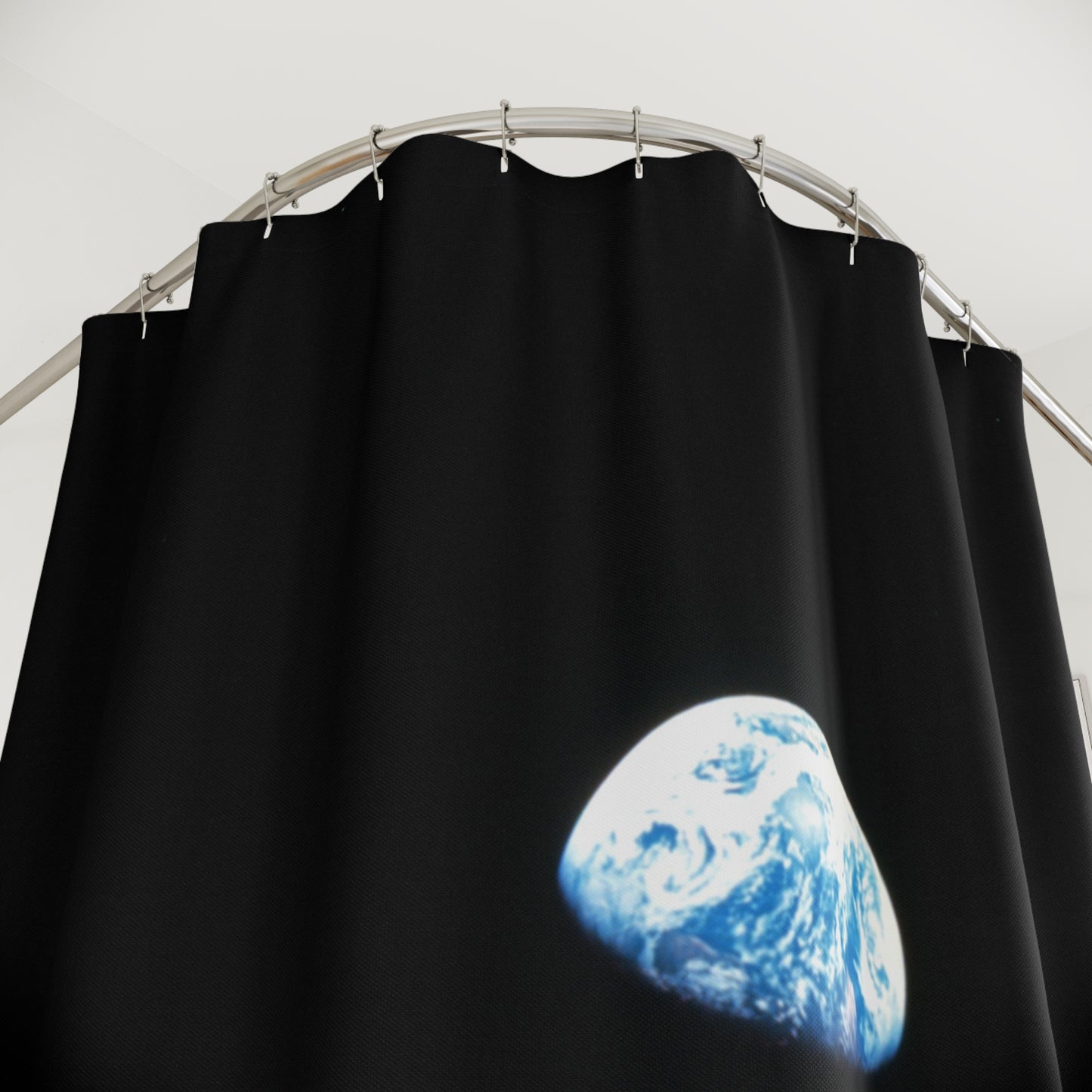 Earthrise Shower Curtains ~ Blue Marble Earth From the Moon Astronomy Astrophysics Lunar Surface Space Decor Science Cosmic Science NASA