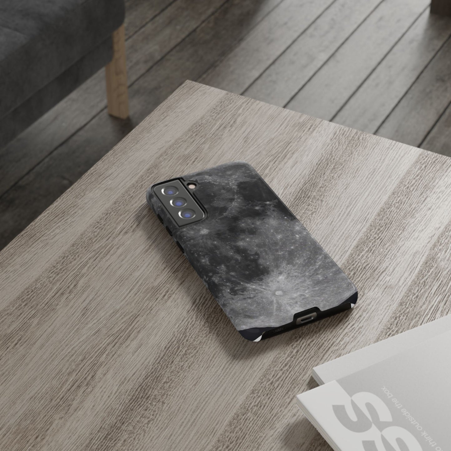 Moon Surface Tough Phone Case ~ iPhone Pixel Galaxy Rugged Protective