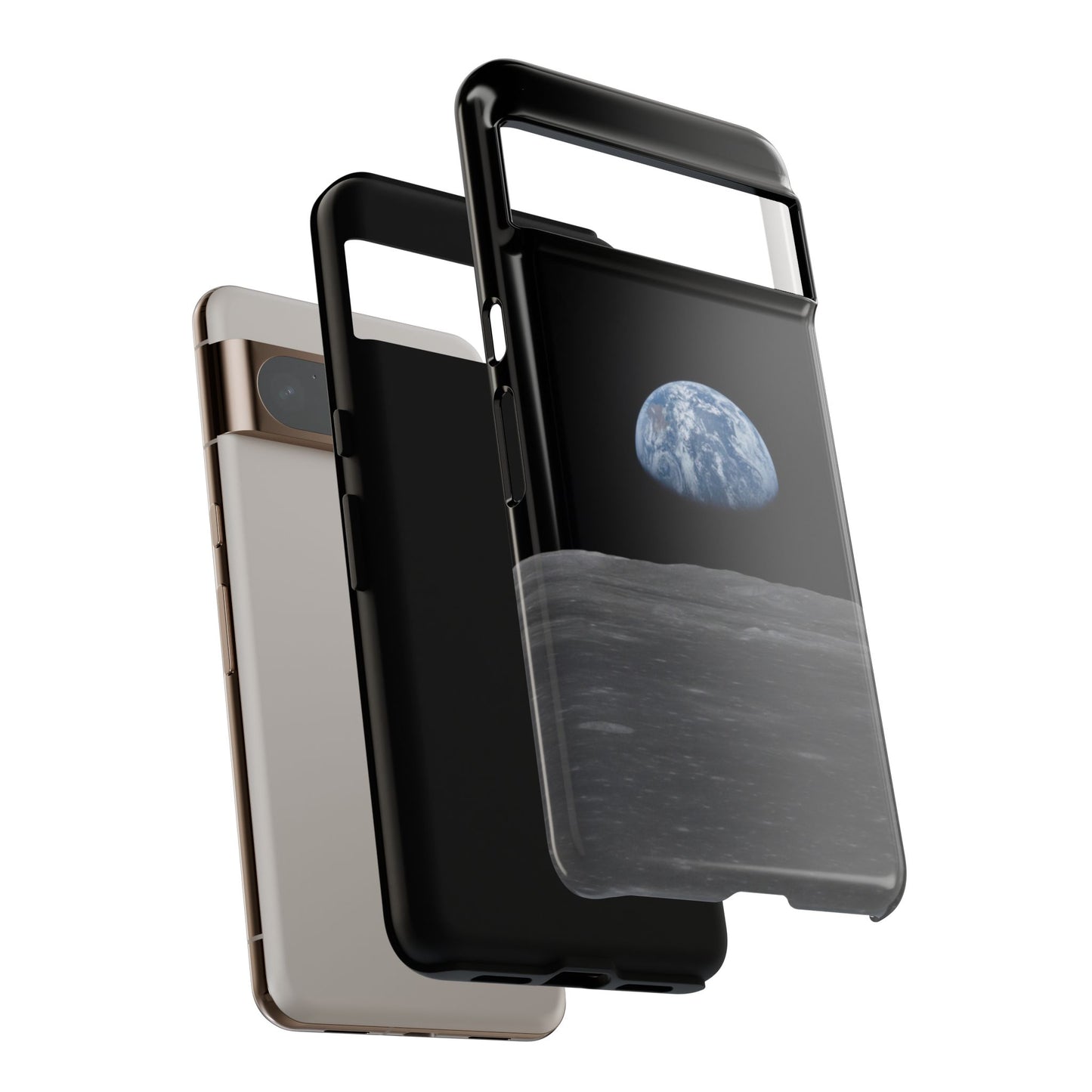 Earth From the Moon Tough Phone Case ~ iPhone Pixel Galaxy Apollo 11 Mission Outer Space Exploration NASA Astronauts Science Teacher Gift