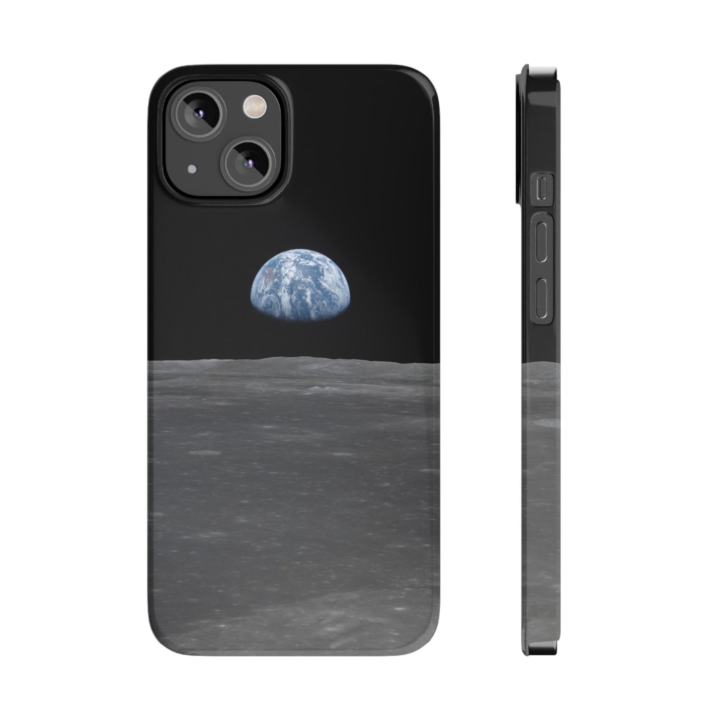 Blue Marble Earth from Moon Slim iPhone Cases