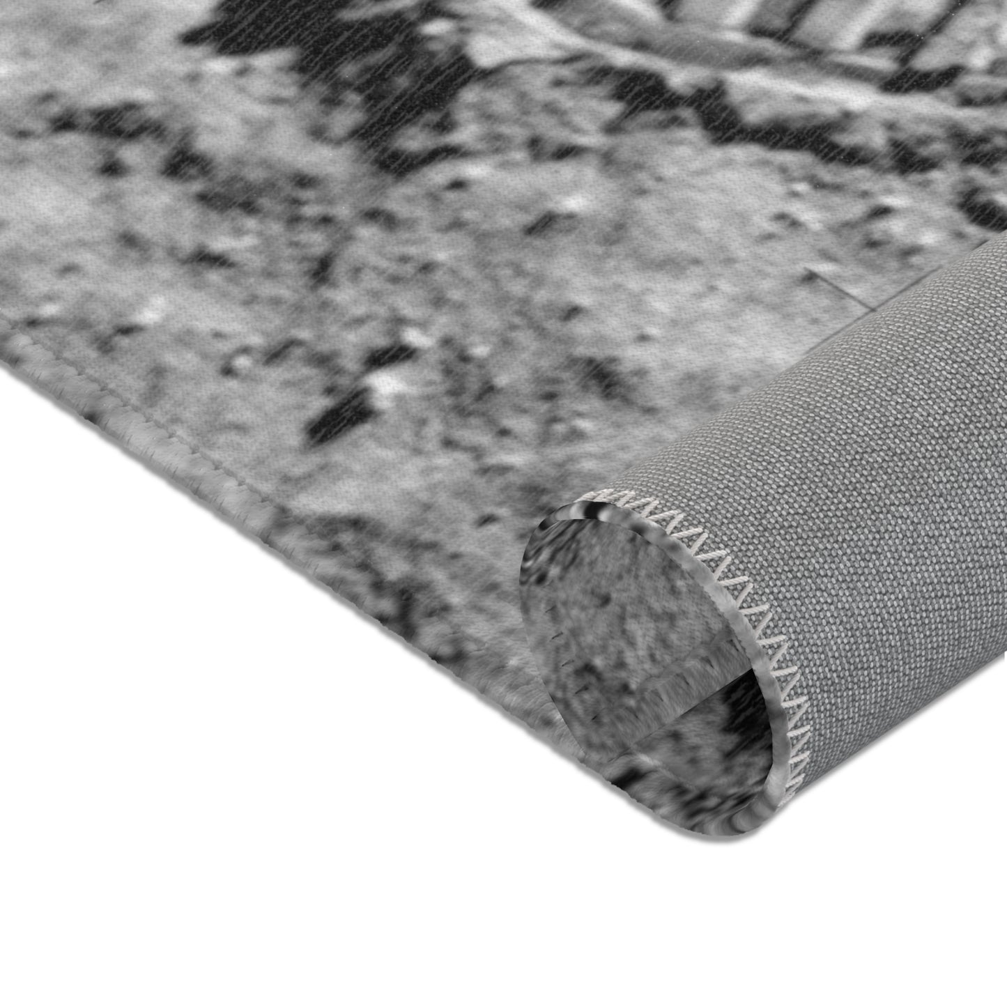 Moon Walk Area Rug ~ Lunar Surface Rocks Footprint NASA Space Exploration NASA Landing Real Moondust Decor Orbit