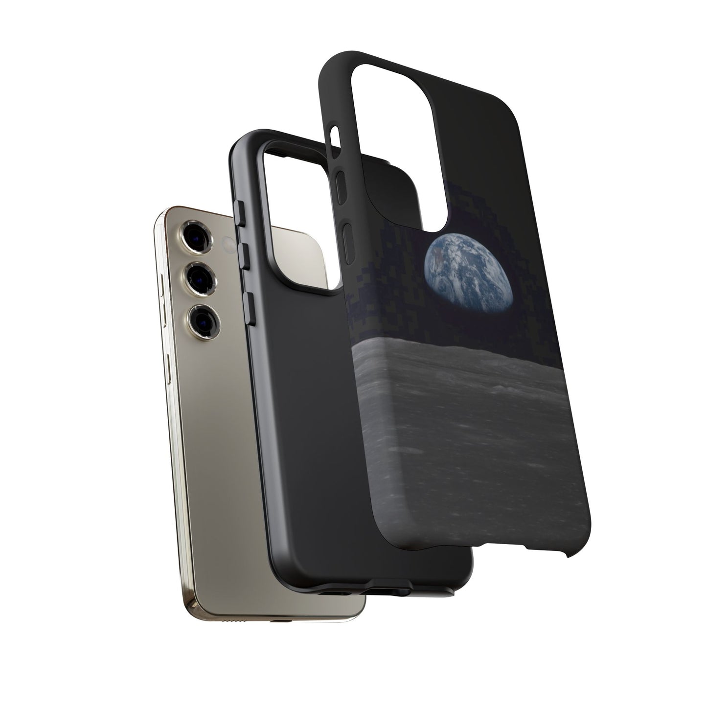 Earth From the Moon Tough Phone Case ~ iPhone Pixel Galaxy Apollo 11 Mission Outer Space Exploration NASA Astronauts Science Teacher Gift
