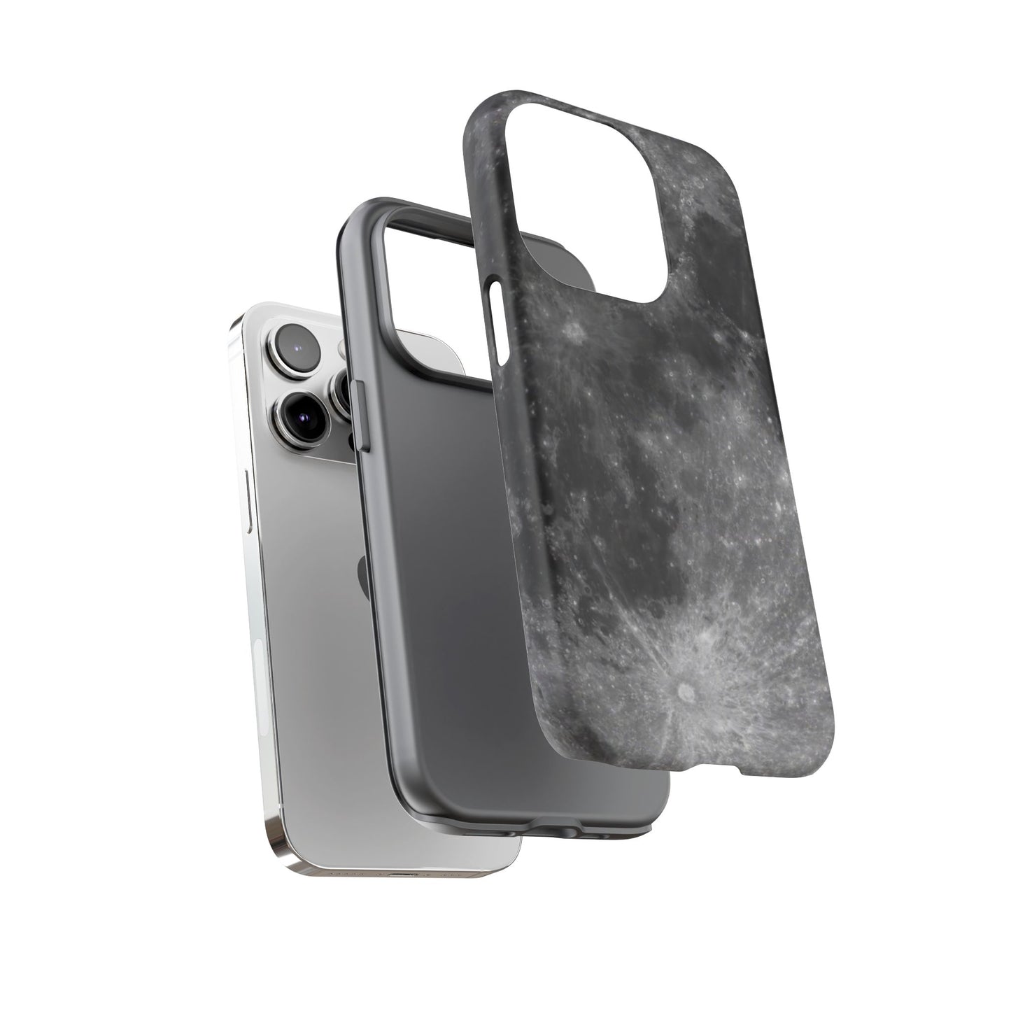 Moon Surface Tough Phone Case ~ iPhone Pixel Galaxy Rugged Protective