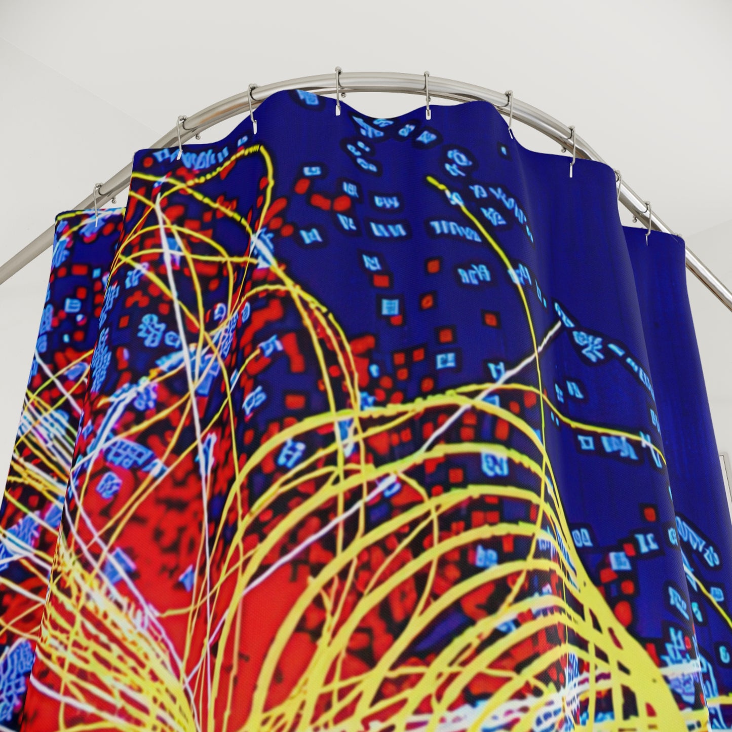 Higgs Boson Shower Curtain ~ Particle Collision Large Hadron Collider CERN Quantum Mechanics Physics Science Research