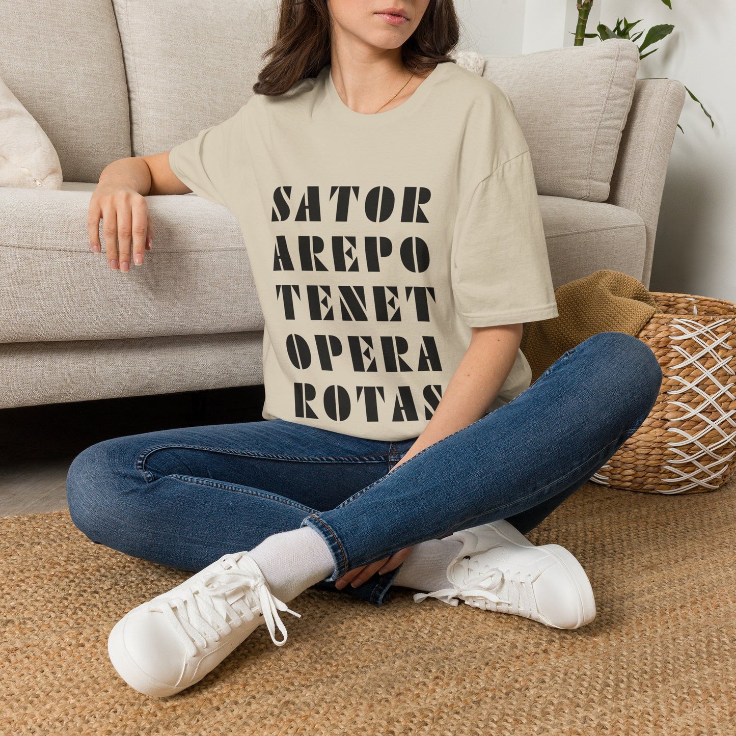 Sator Arepo Tenet Opera Rotas T Shirt ~ Ancient Mystery Latin Palindrome Pompeii Meme Secret History Magic Templar Square Rune Charm Gift