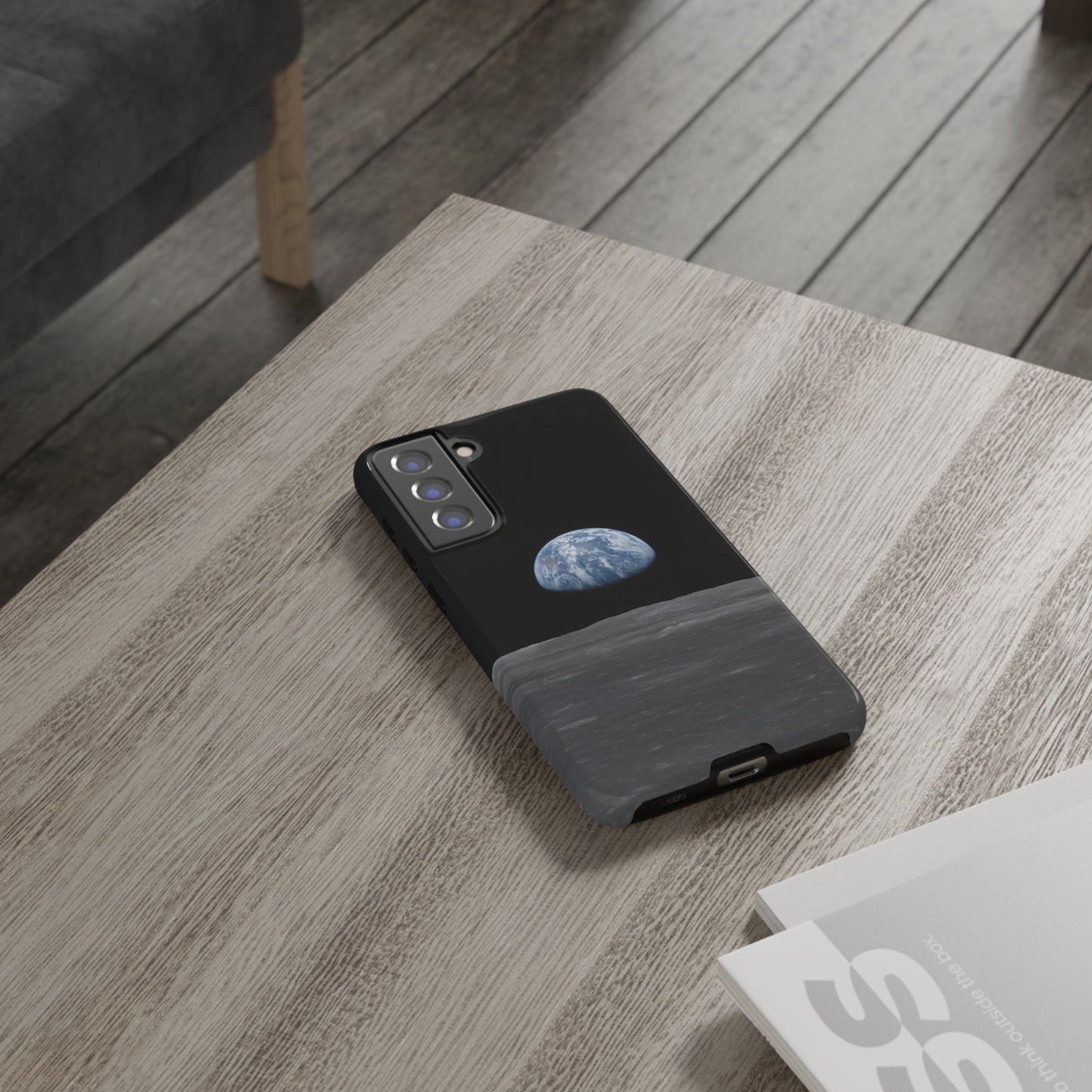 Earth From the Moon Tough Phone Case ~ iPhone Pixel Galaxy Apollo 11 Mission Outer Space Exploration NASA Astronauts Science Teacher Gift