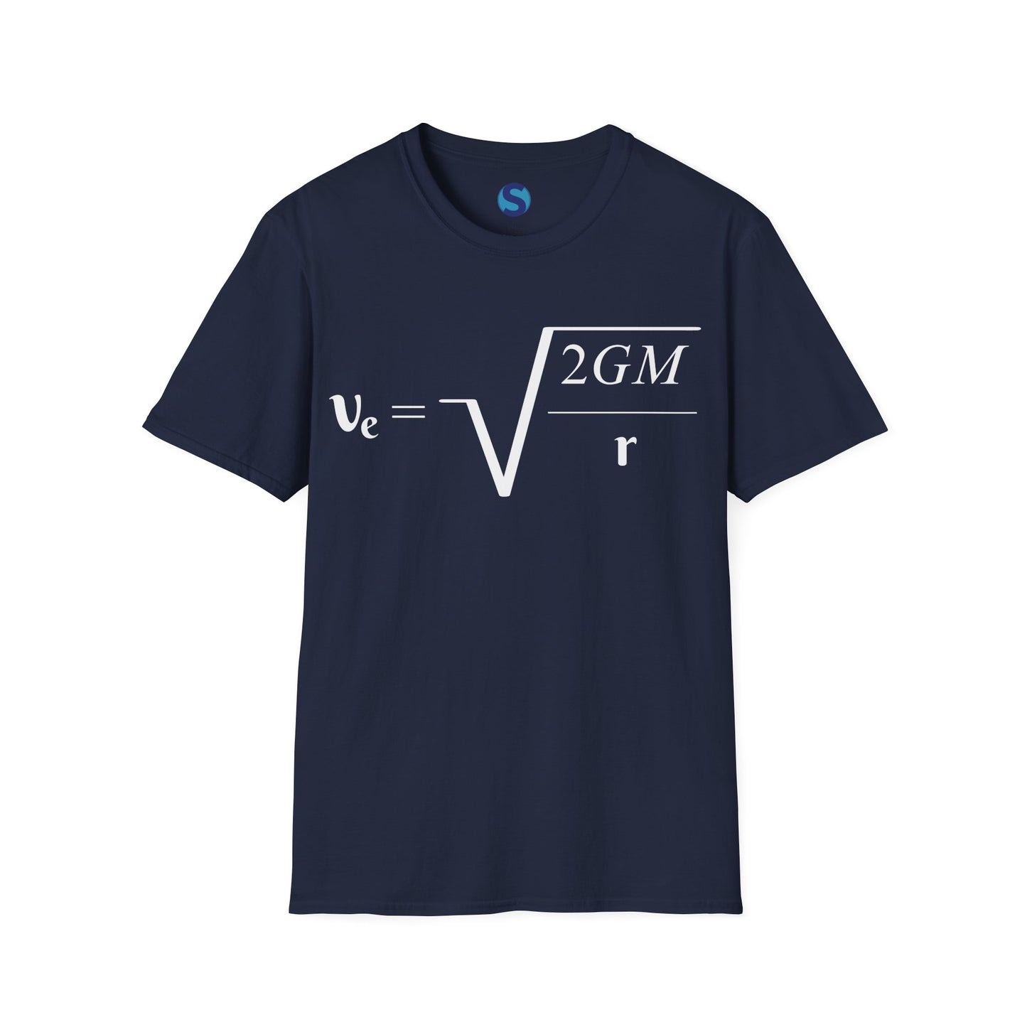 Escape Velocity ~ Unisex Softstyle T-Shirt, Astronomical Equation