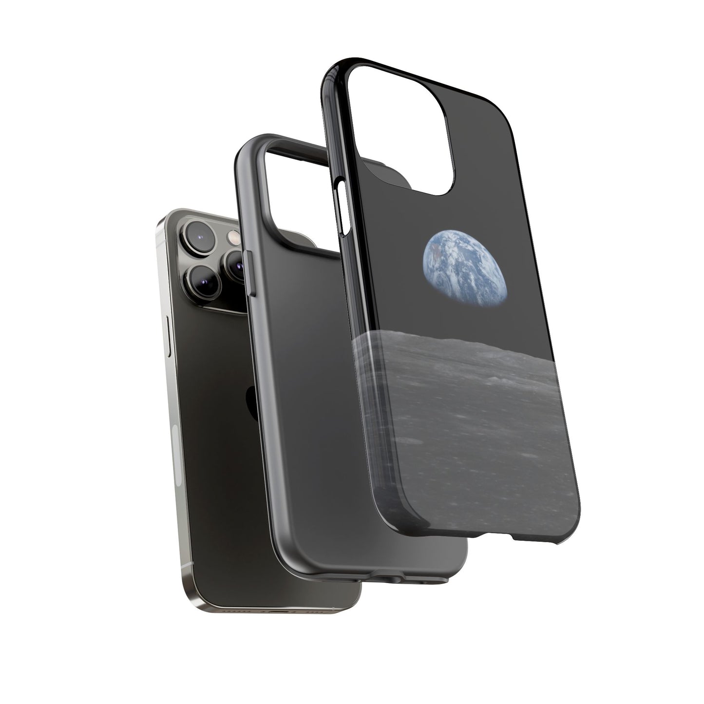 Earth From the Moon Tough Phone Case ~ iPhone Pixel Galaxy Apollo 11 Mission Outer Space Exploration NASA Astronauts Science Teacher Gift