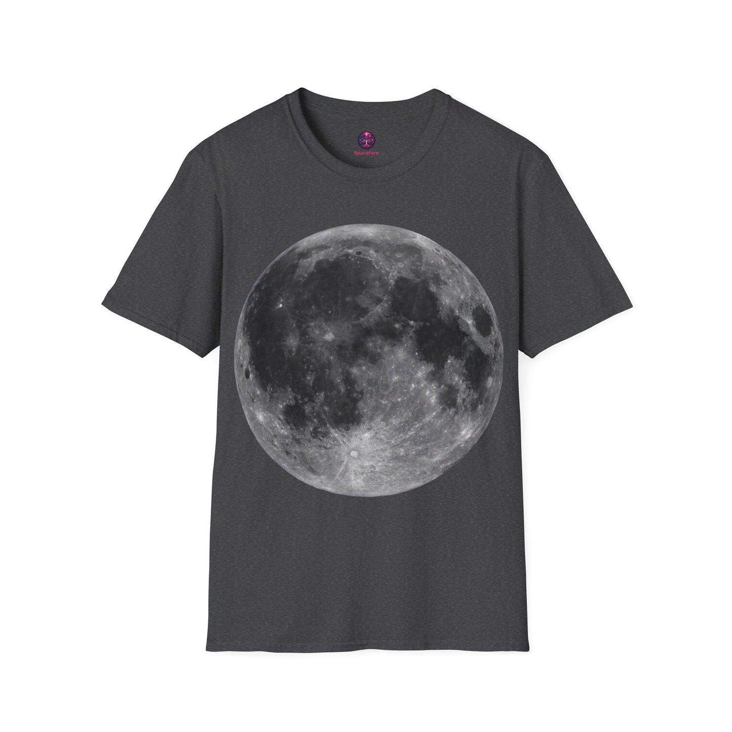 Moon Shirt ~ Astrophysics Science Shirt Space Tee Lunar Surface Full Moon Large
