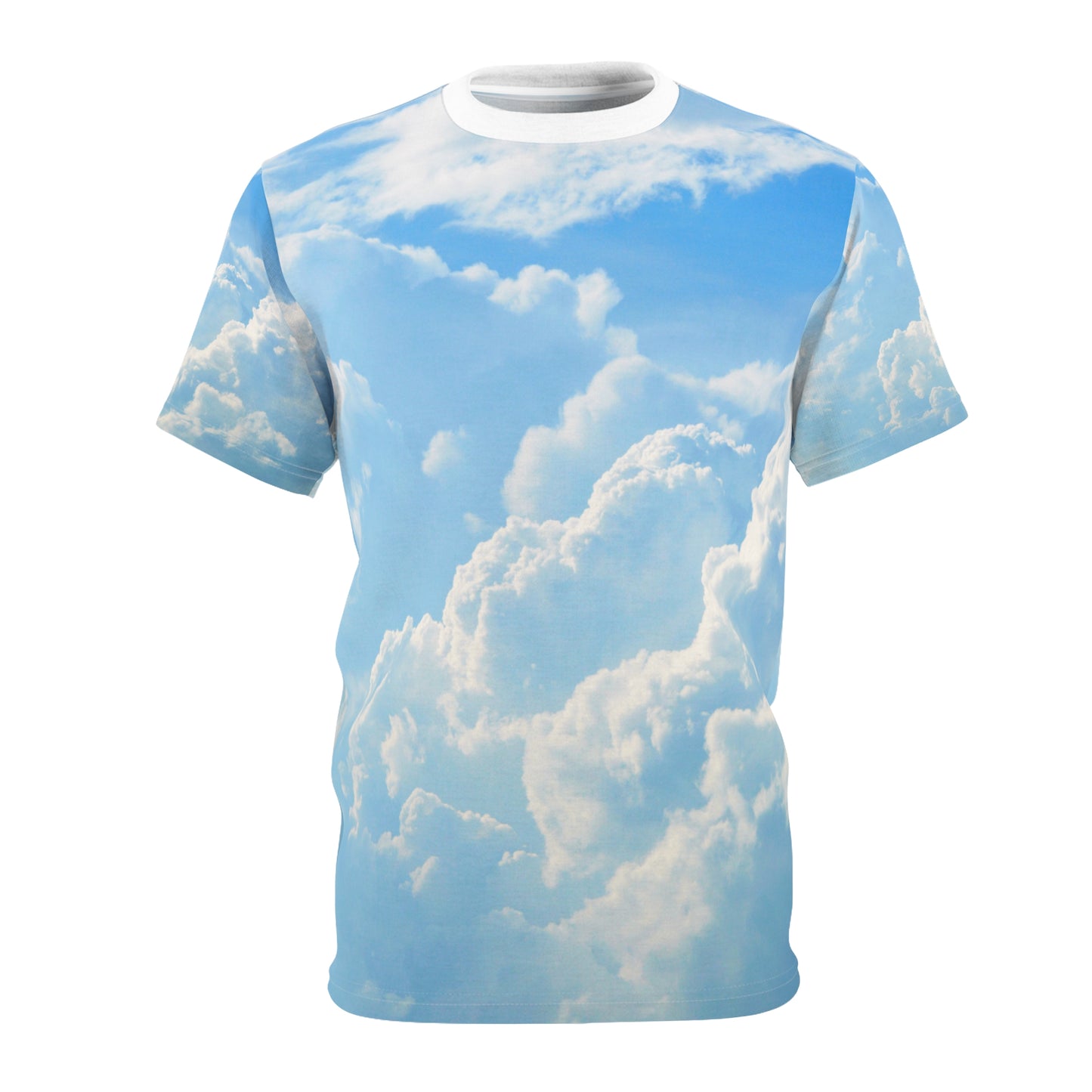 Clouds Shirt Unisex Cut & Sew Tee - Cosmic Space Design T-Shirt