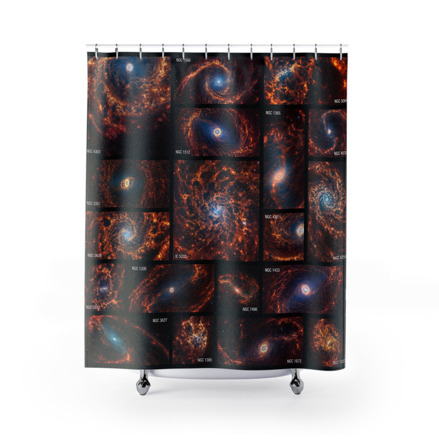 James Webb Galaxy Collection Shower Curtains ~ NASA Astronomy Astrophysics Intergalactic Interstellar Space Decor Science Cosmic Science