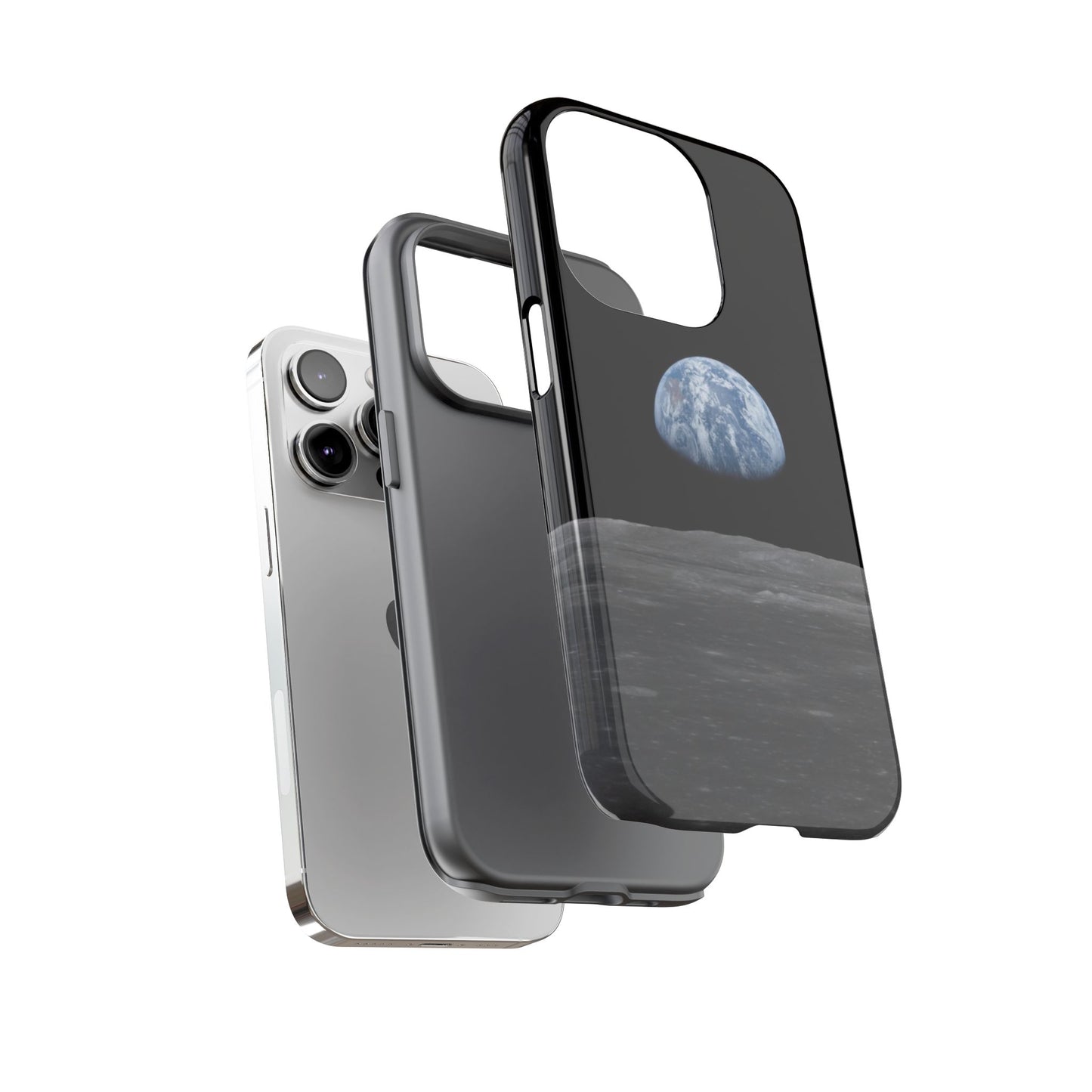 Earth From the Moon Tough Phone Case ~ iPhone Pixel Galaxy Apollo 11 Mission Outer Space Exploration NASA Astronauts Science Teacher Gift