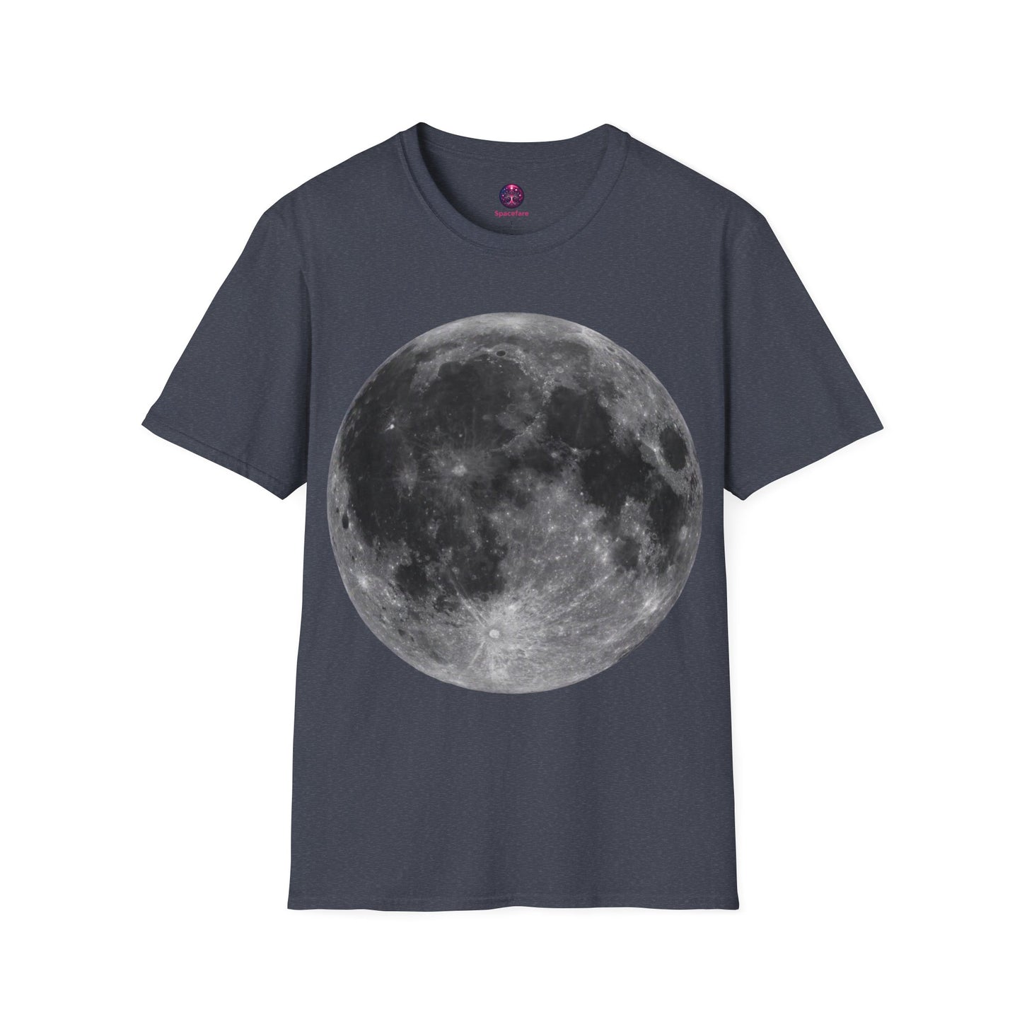 Moon Shirt ~ Astrophysics Science Shirt Space Tee Lunar Surface Full Moon Large