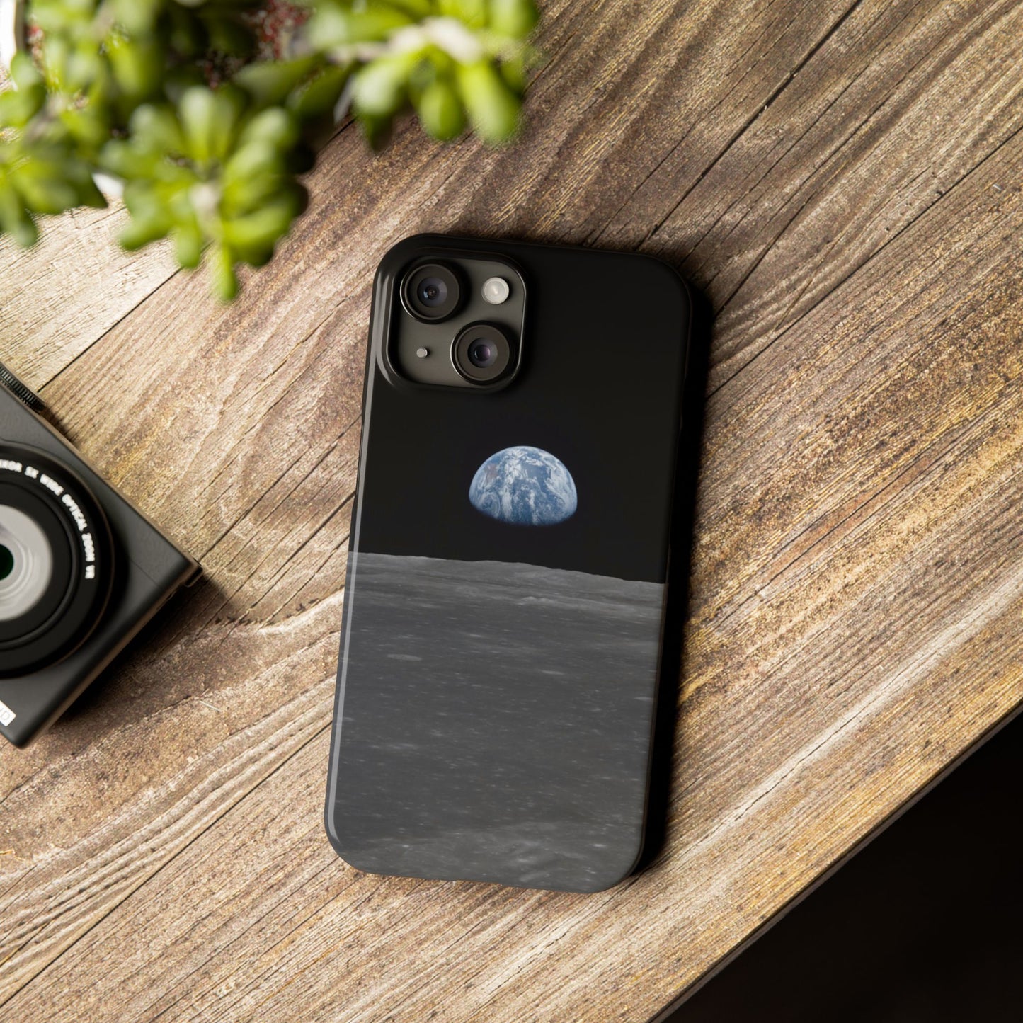 Blue Marble Earth from Moon Slim iPhone Cases
