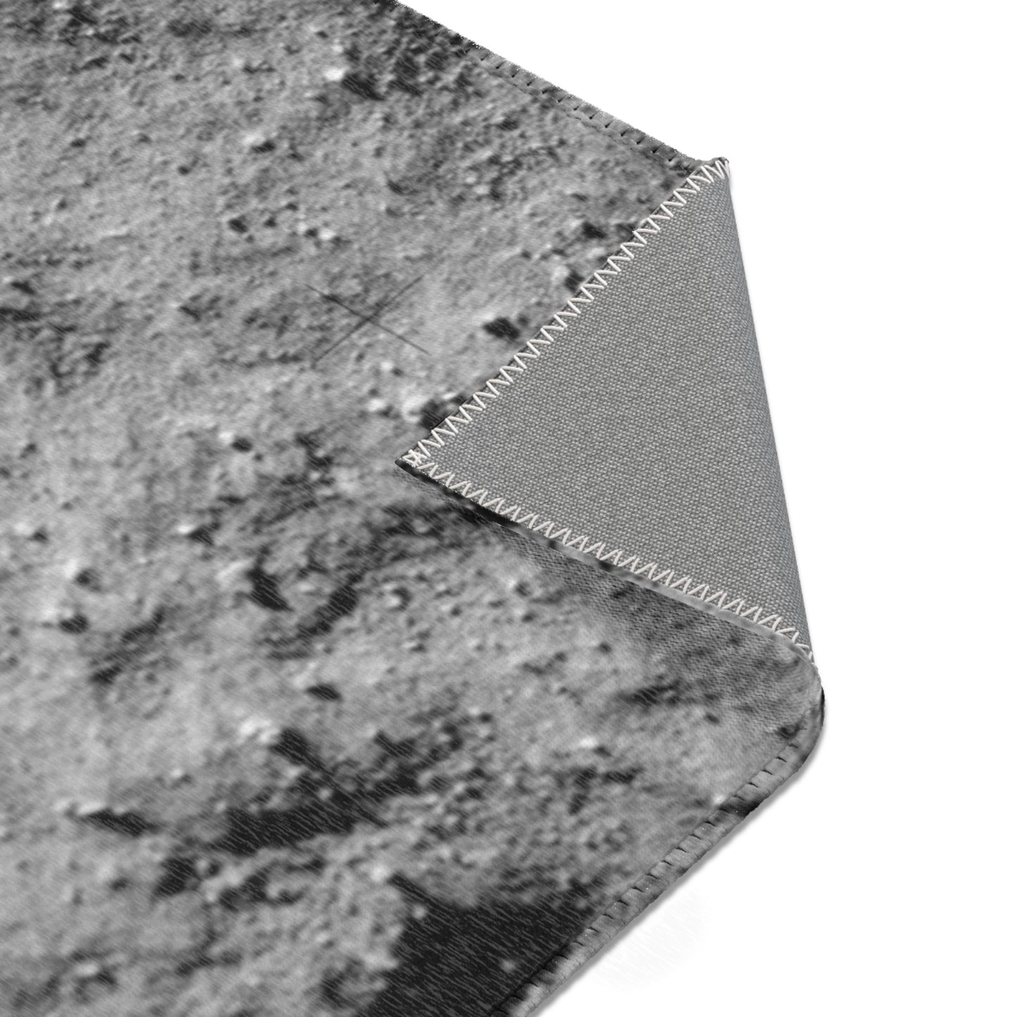 Moon Walk Area Rug ~ Lunar Surface Rocks Footprint NASA Space Exploration NASA Landing Real Moondust Decor Orbit