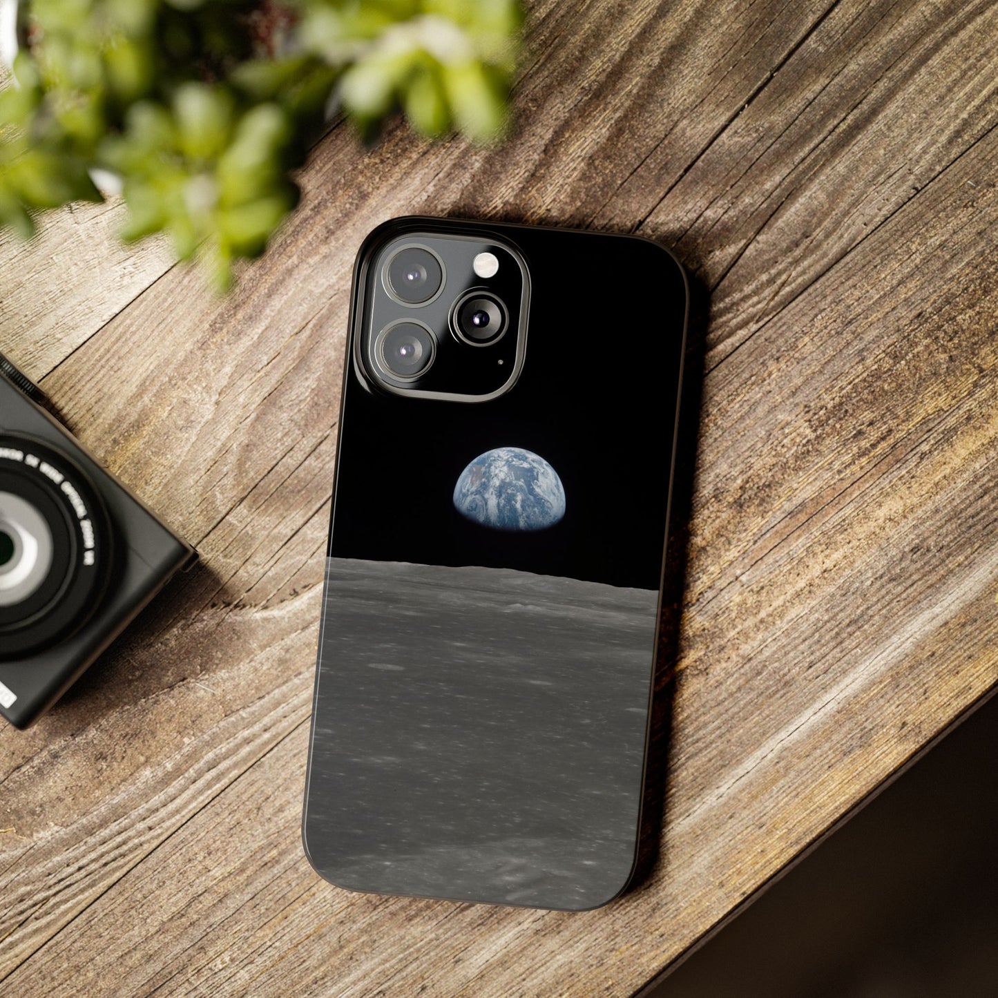 Blue Marble Earth from Moon Slim iPhone Cases