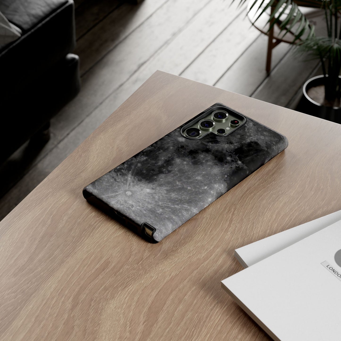 Moon Surface Tough Phone Case ~ iPhone Pixel Galaxy Rugged Protective