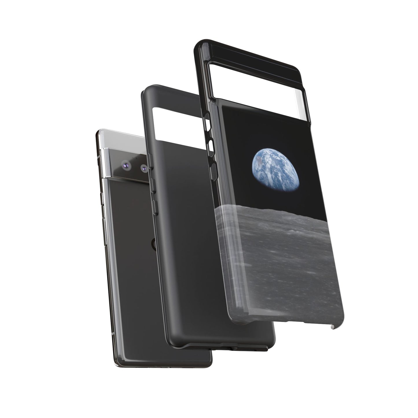 Earth From the Moon Tough Phone Case ~ iPhone Pixel Galaxy Apollo 11 Mission Outer Space Exploration NASA Astronauts Science Teacher Gift