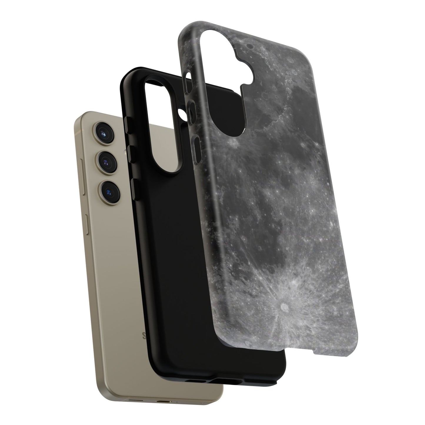Moon Surface Tough Phone Case ~ iPhone Pixel Galaxy Rugged Protective