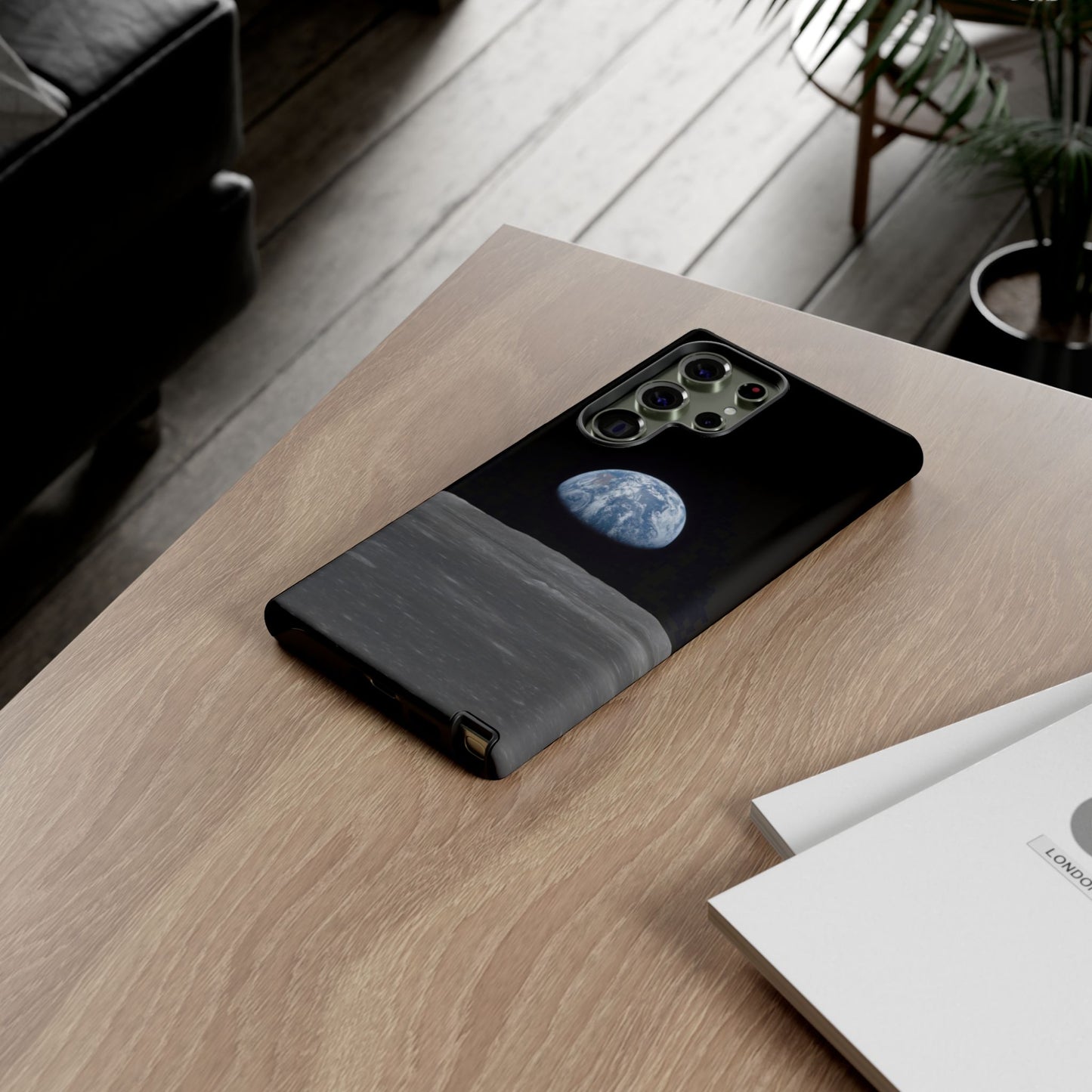 Earth From the Moon Tough Phone Case ~ iPhone Pixel Galaxy Apollo 11 Mission Outer Space Exploration NASA Astronauts Science Teacher Gift