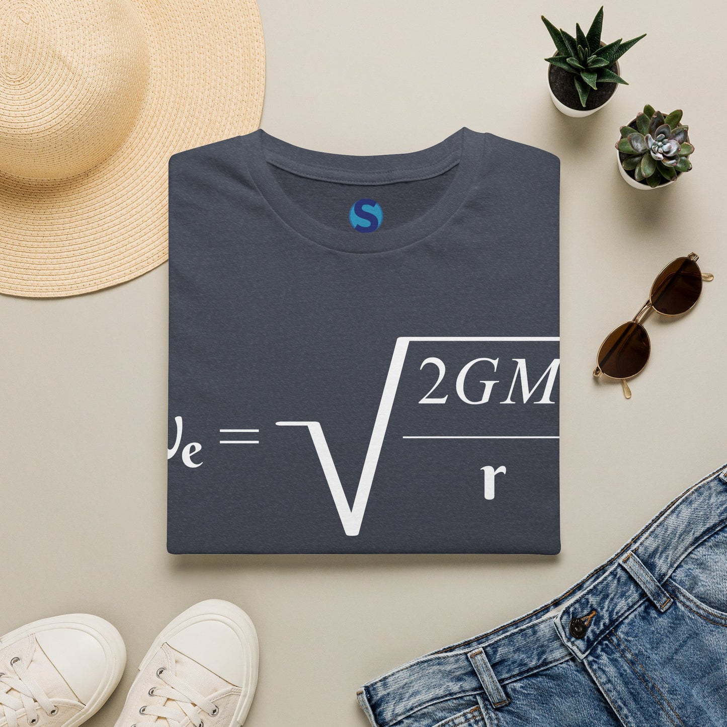Escape Velocity ~ Unisex Softstyle T-Shirt, Astronomical Equation