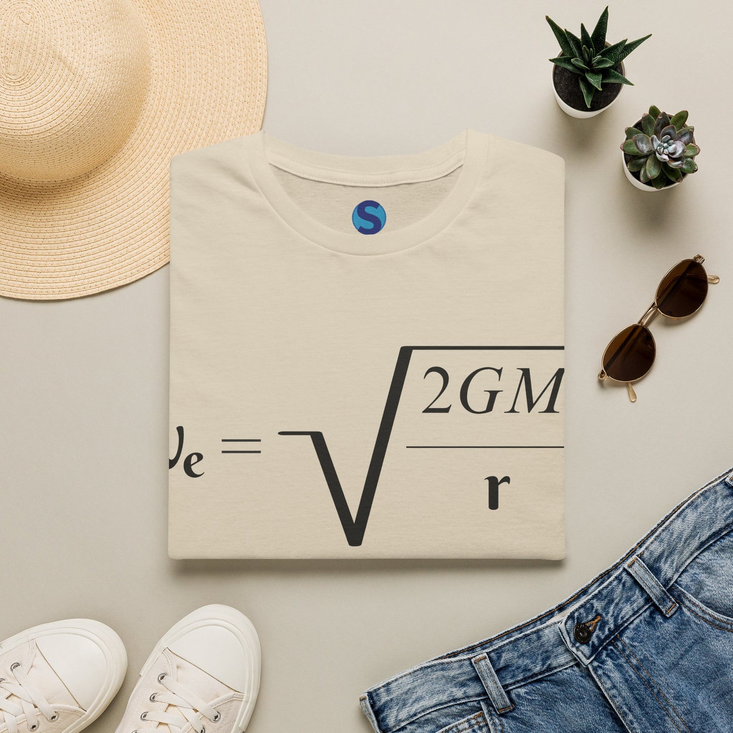 Escape Velocity ~ Unisex Softstyle T-Shirt, Astronomical Equation