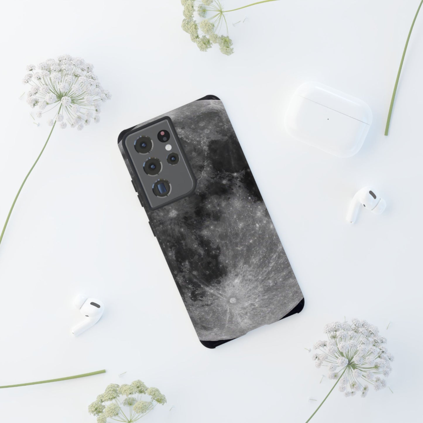 Moon Surface Tough Phone Case ~ iPhone Pixel Galaxy Rugged Protective