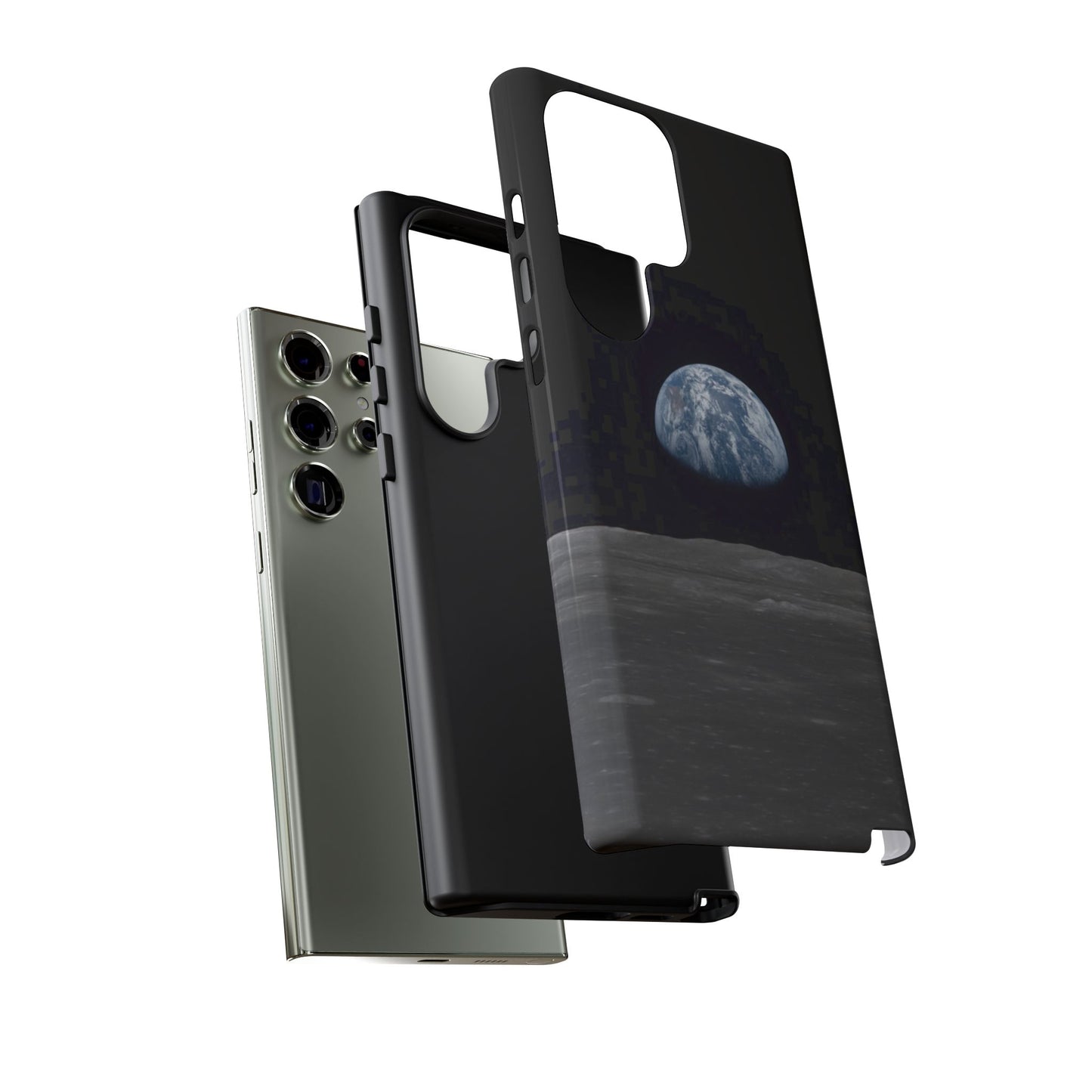 Earth From the Moon Tough Phone Case ~ iPhone Pixel Galaxy Apollo 11 Mission Outer Space Exploration NASA Astronauts Science Teacher Gift