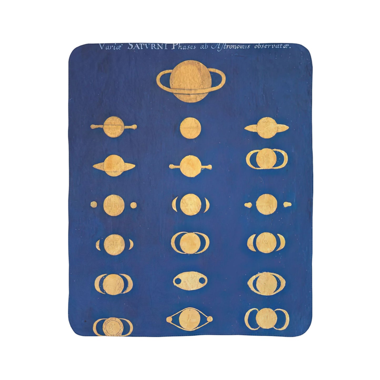 1600s Saturn Blanket ~ Women in STEM Clara Eimmart Astronomy Interplanetary Outer Space Exploration Universe Lover Galaxy Fleece Bedding