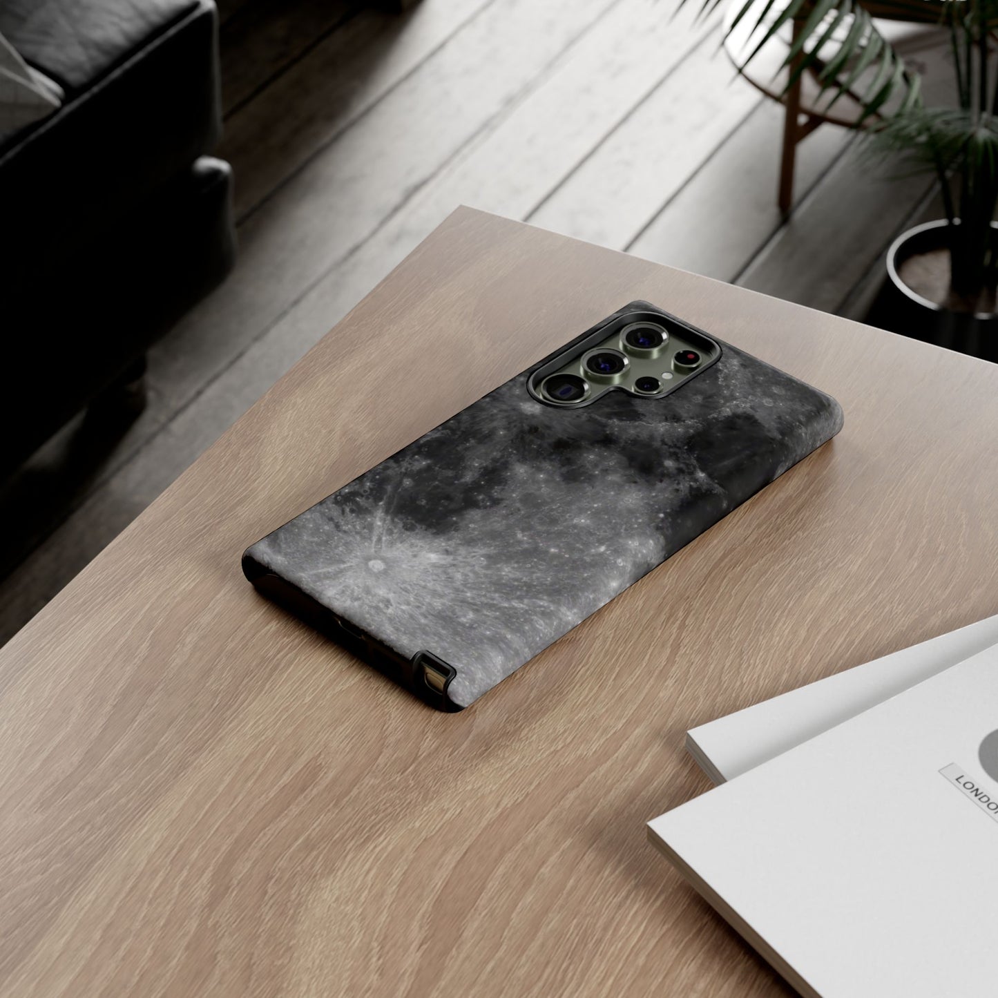 Moon Surface Tough Phone Case ~ iPhone Pixel Galaxy Rugged Protective
