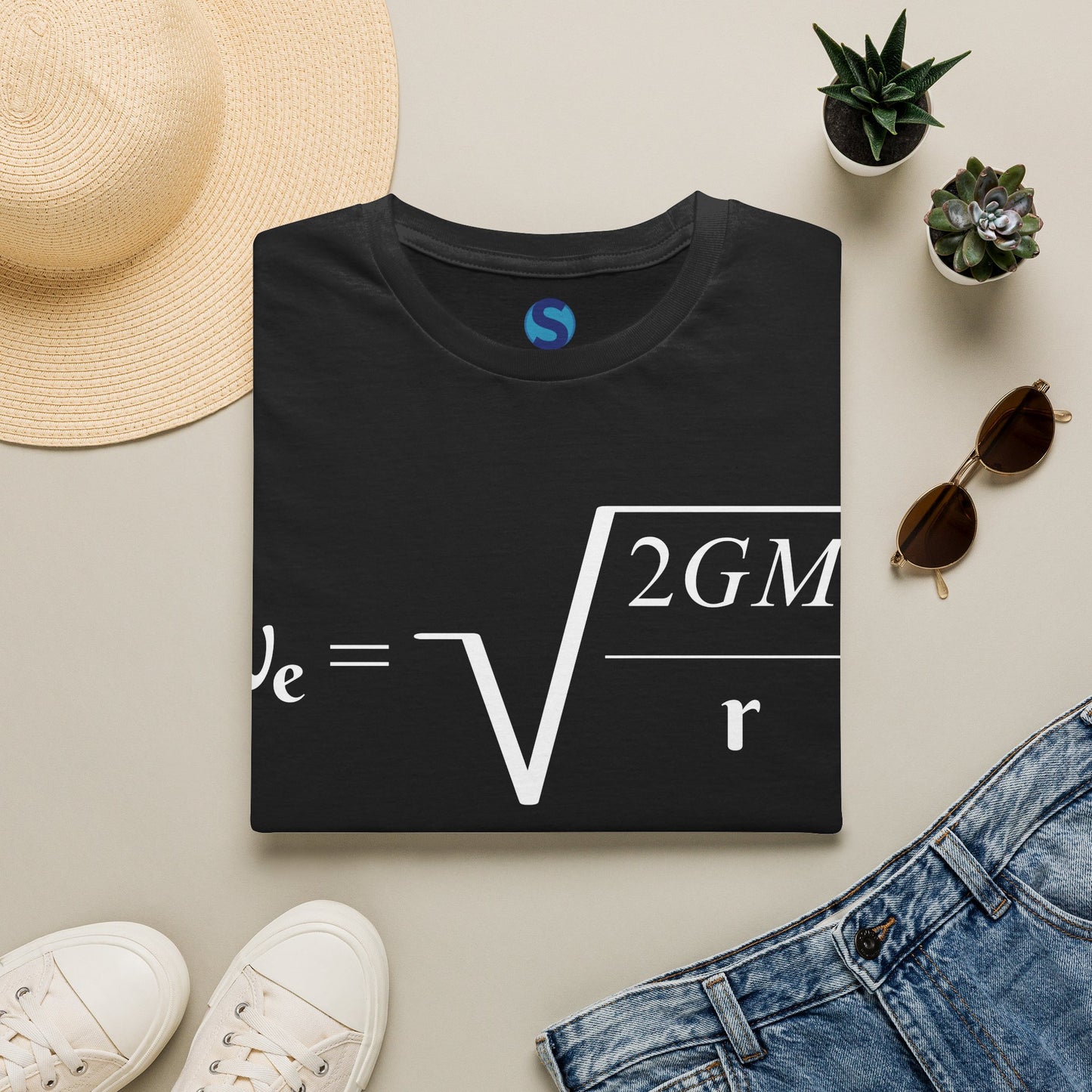Escape Velocity ~ Unisex Softstyle T-Shirt, Astronomical Equation