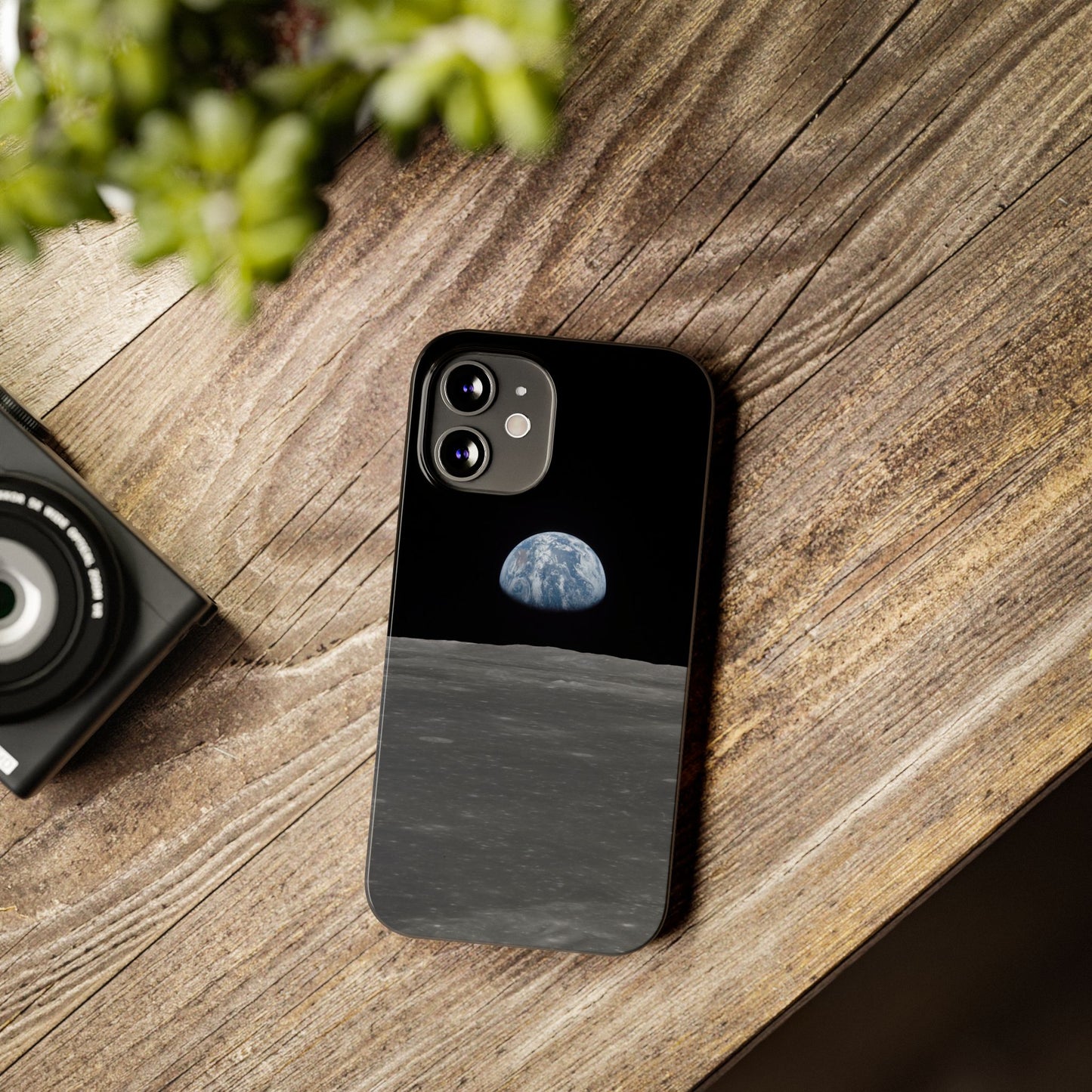Blue Marble Earth from Moon Slim iPhone Cases