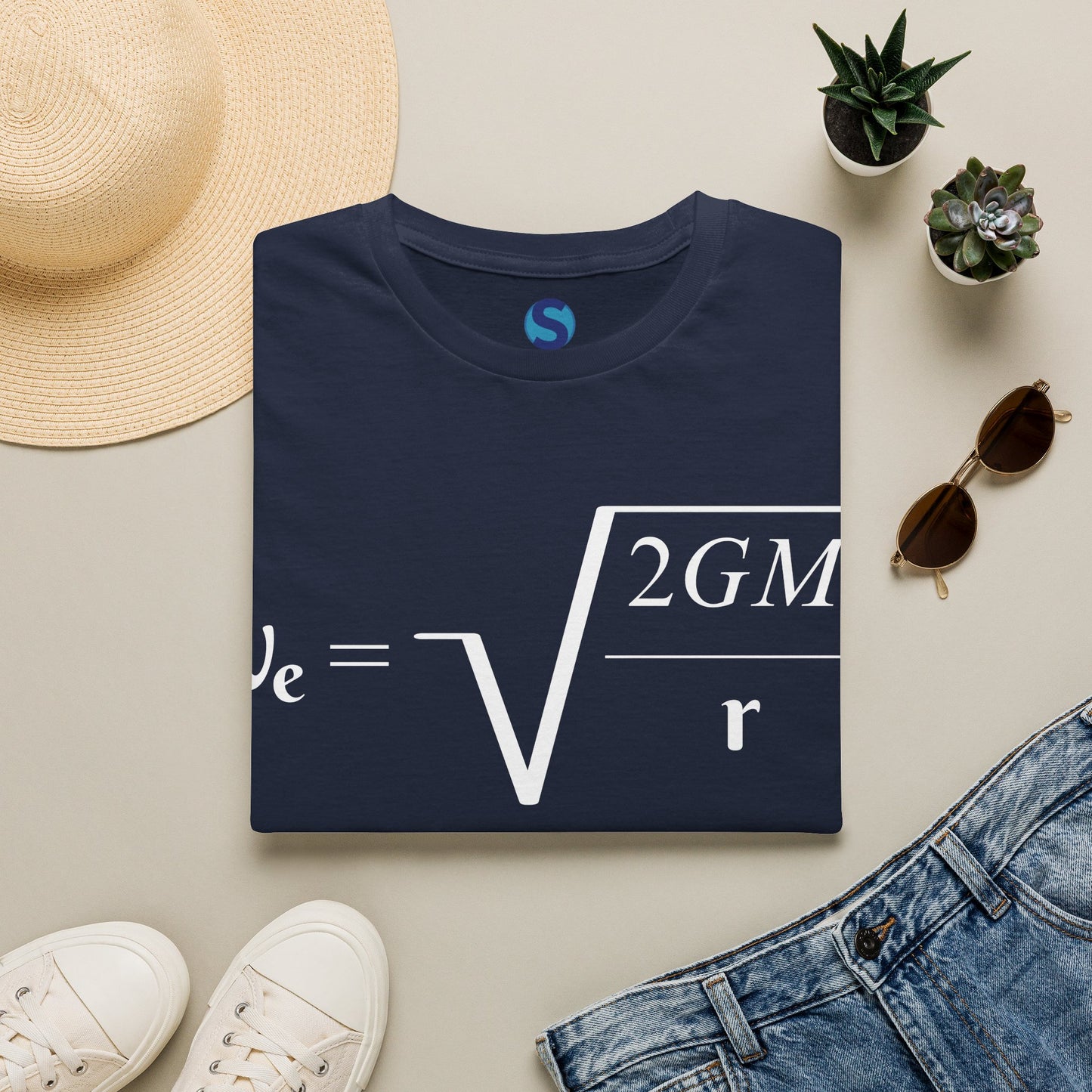 Escape Velocity ~ Unisex Softstyle T-Shirt, Astronomical Equation