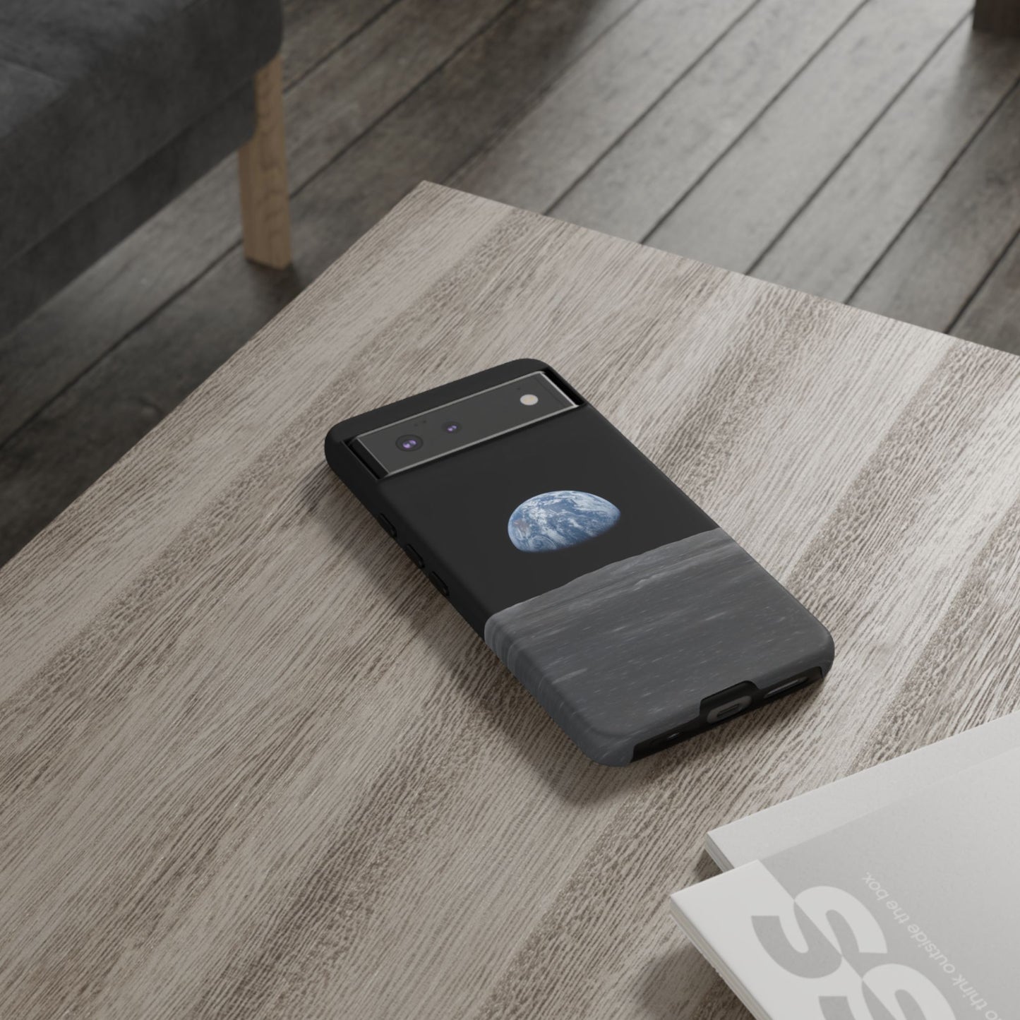 Earth From the Moon Tough Phone Case ~ iPhone Pixel Galaxy Apollo 11 Mission Outer Space Exploration NASA Astronauts Science Teacher Gift