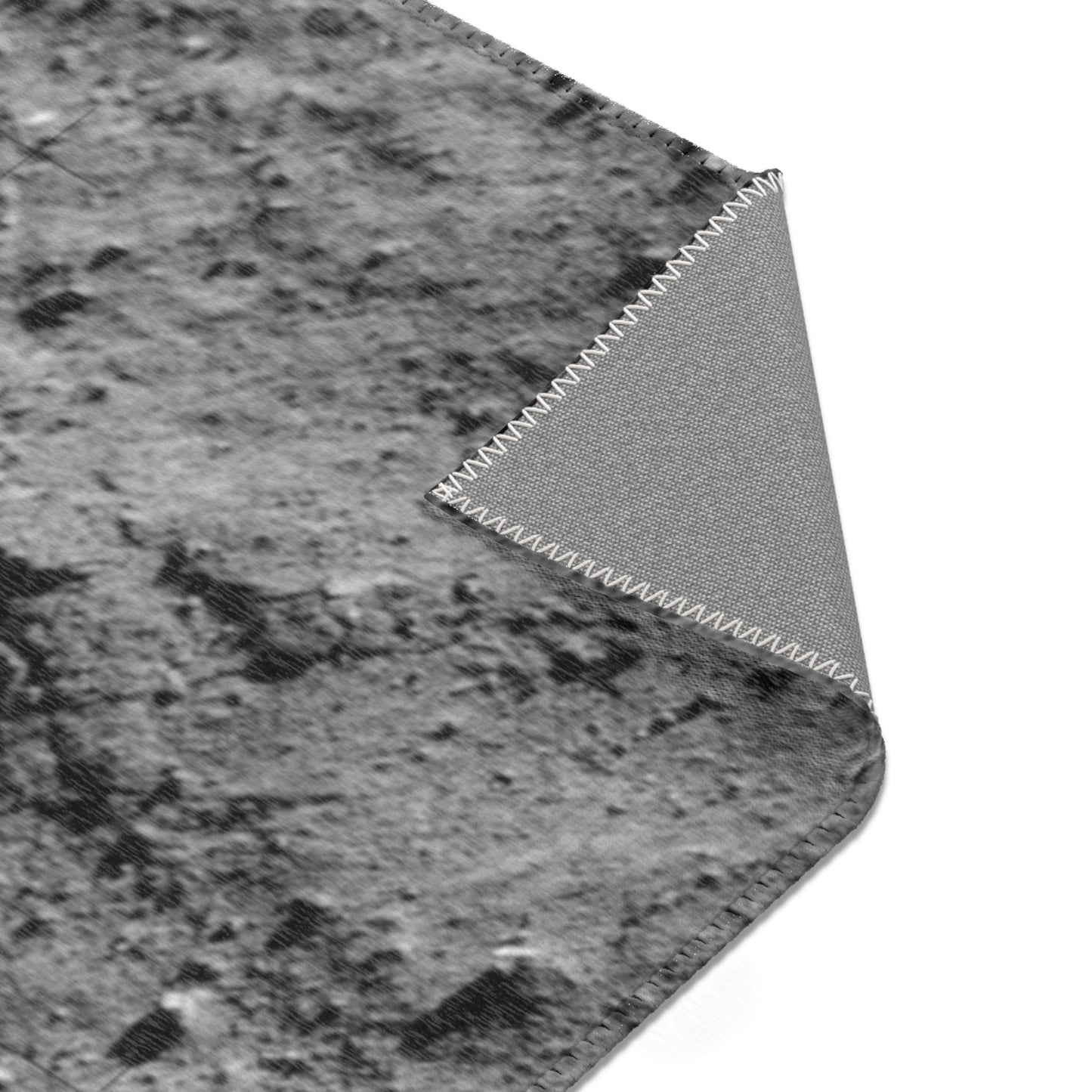 Moon Walk Area Rug ~ Lunar Surface Rocks Footprint NASA Space Exploration NASA Landing Real Moondust Decor Orbit
