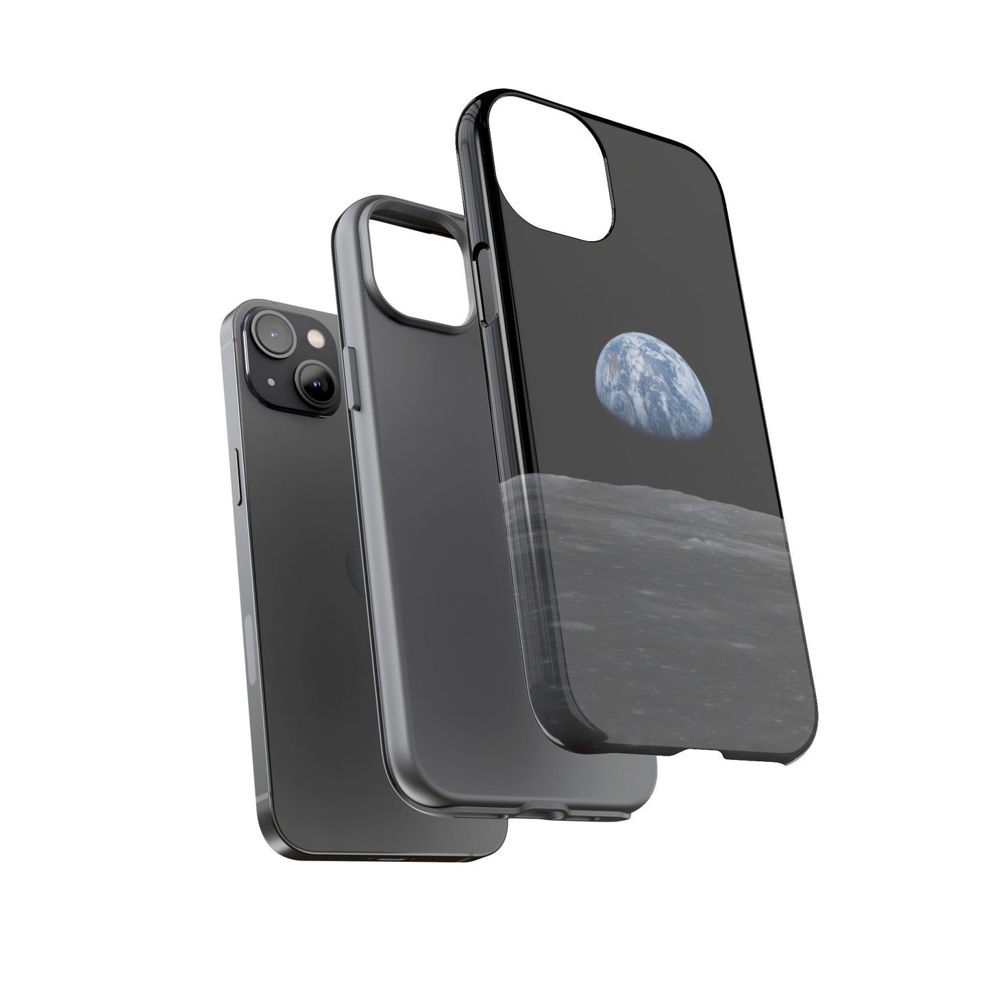 Earth From the Moon Tough Phone Case ~ iPhone Pixel Galaxy Apollo 11 Mission Outer Space Exploration NASA Astronauts Science Teacher Gift