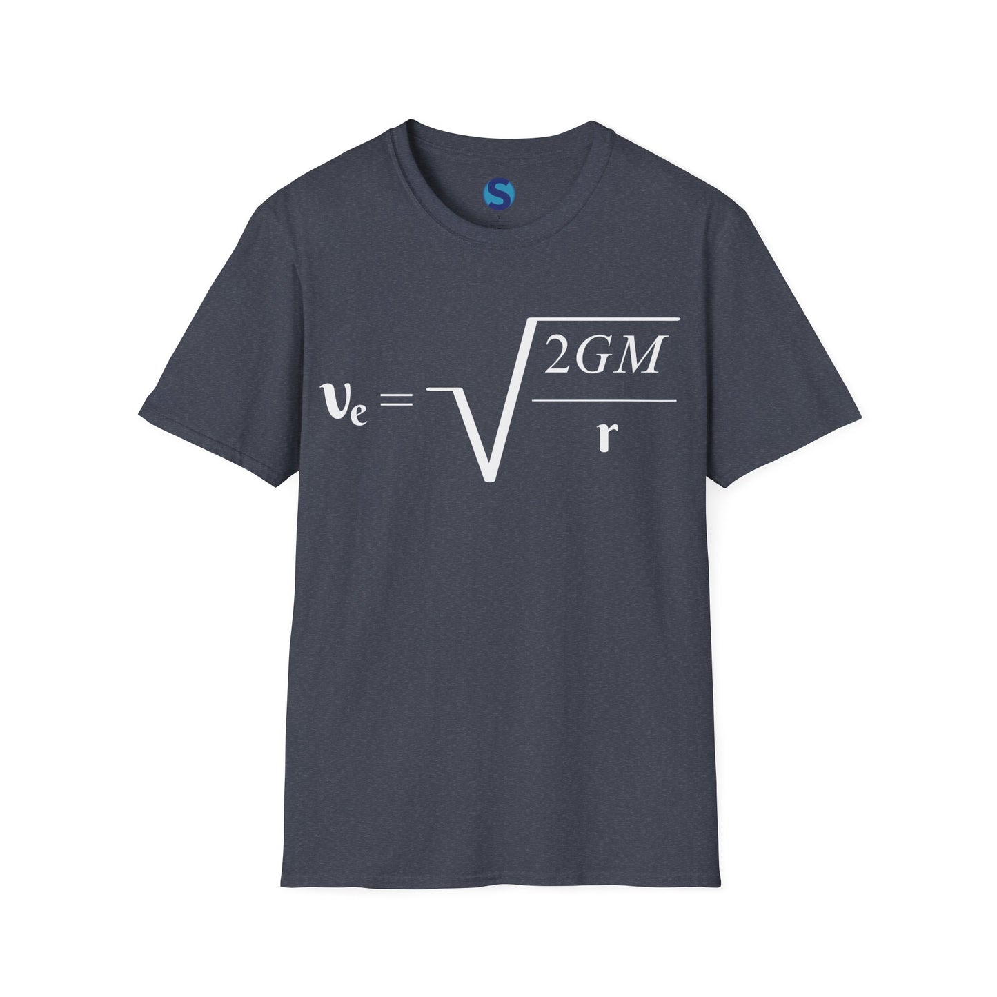 Escape Velocity ~ Unisex Softstyle T-Shirt, Astronomical Equation