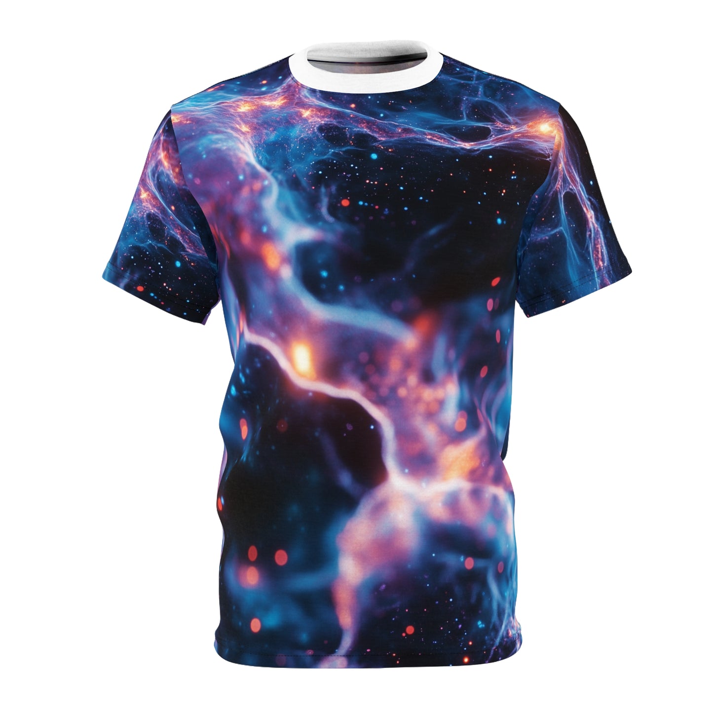 Galactic Vibes Unisex Cut & Sew Tee - Cosmic Space Design T-Shirt