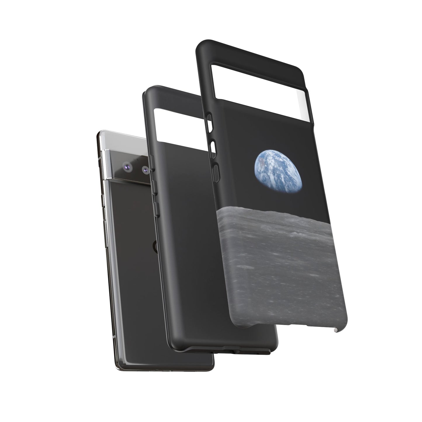 Earth From the Moon Tough Phone Case ~ iPhone Pixel Galaxy Apollo 11 Mission Outer Space Exploration NASA Astronauts Science Teacher Gift