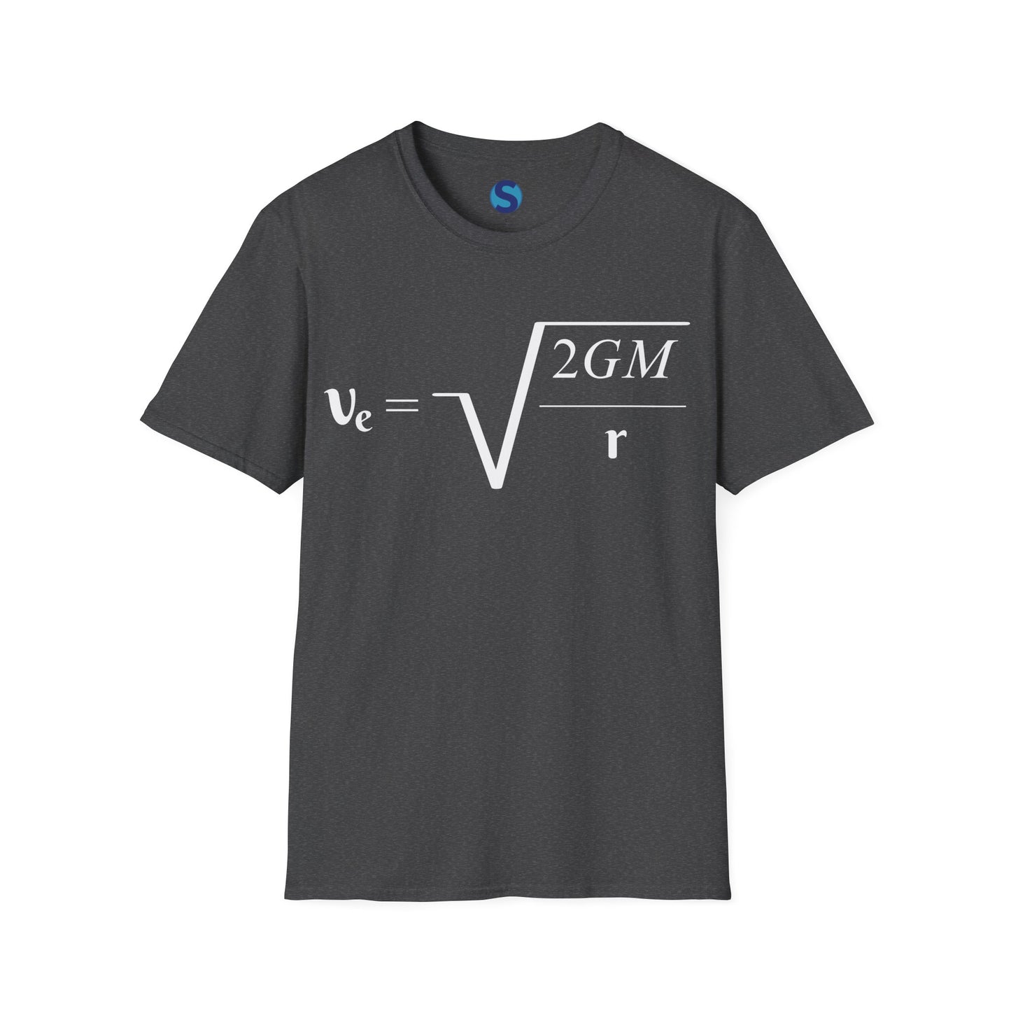 Escape Velocity ~ Unisex Softstyle T-Shirt, Astronomical Equation