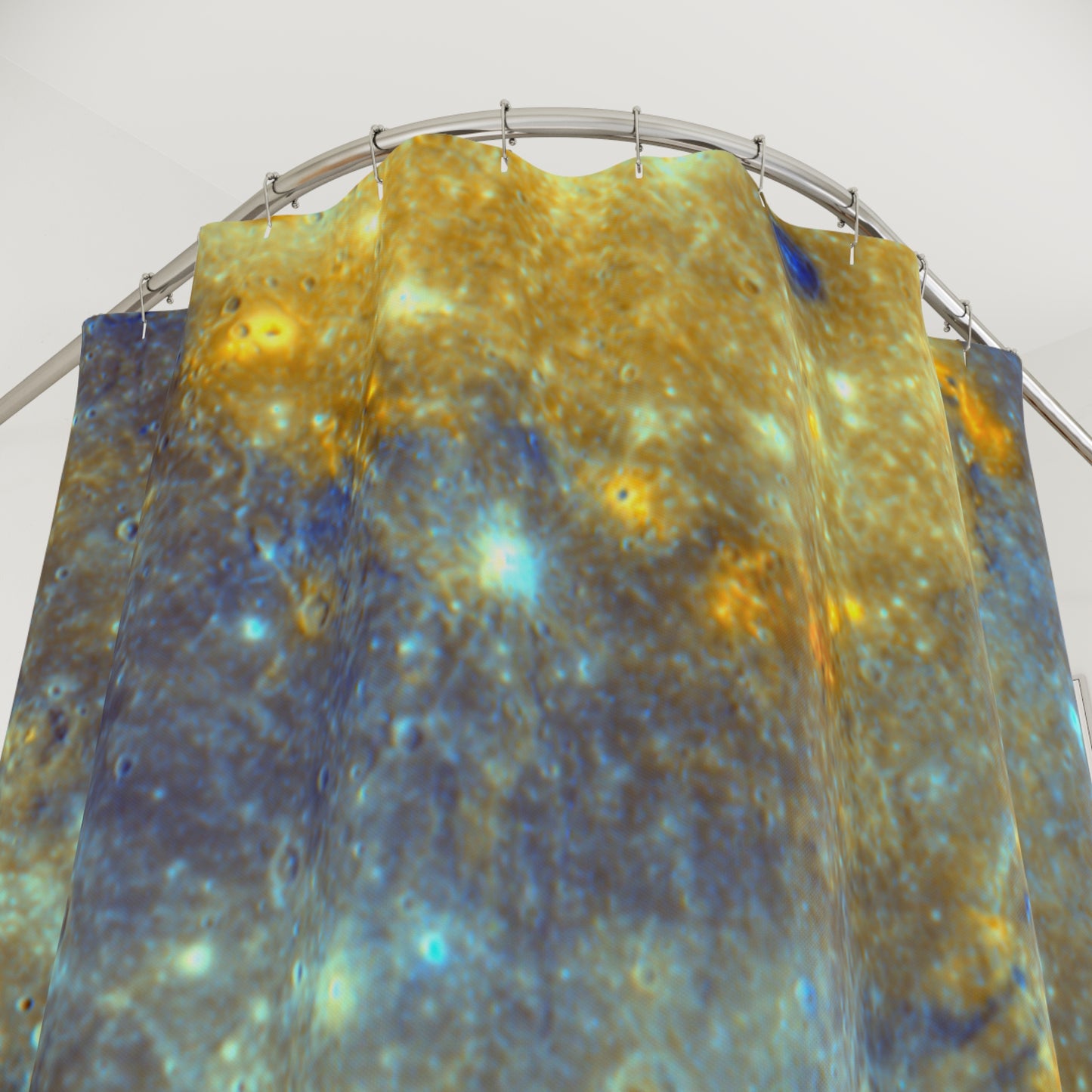 Mercury Surface Shower Curtains ~ Planets and Chill Astronomy Astrophysics Space Decor Regolith Science NASA Messenger Spacecraft